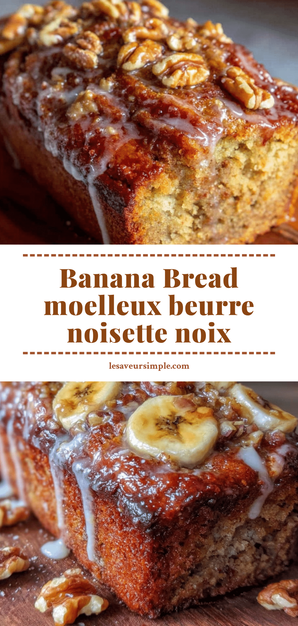 banana bread au beurre noisette recipe