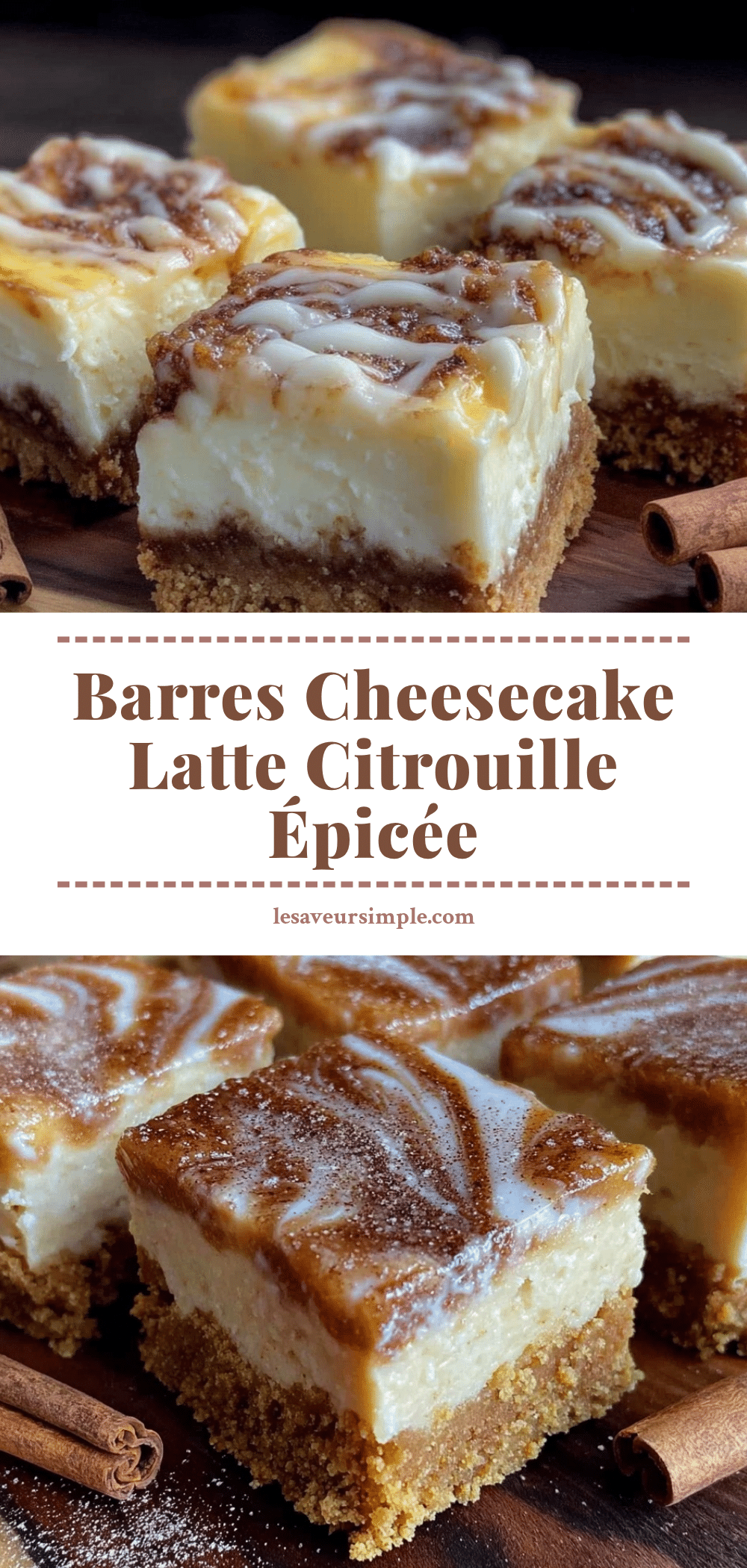 barres cheesecake latte citrouille épicée recipe