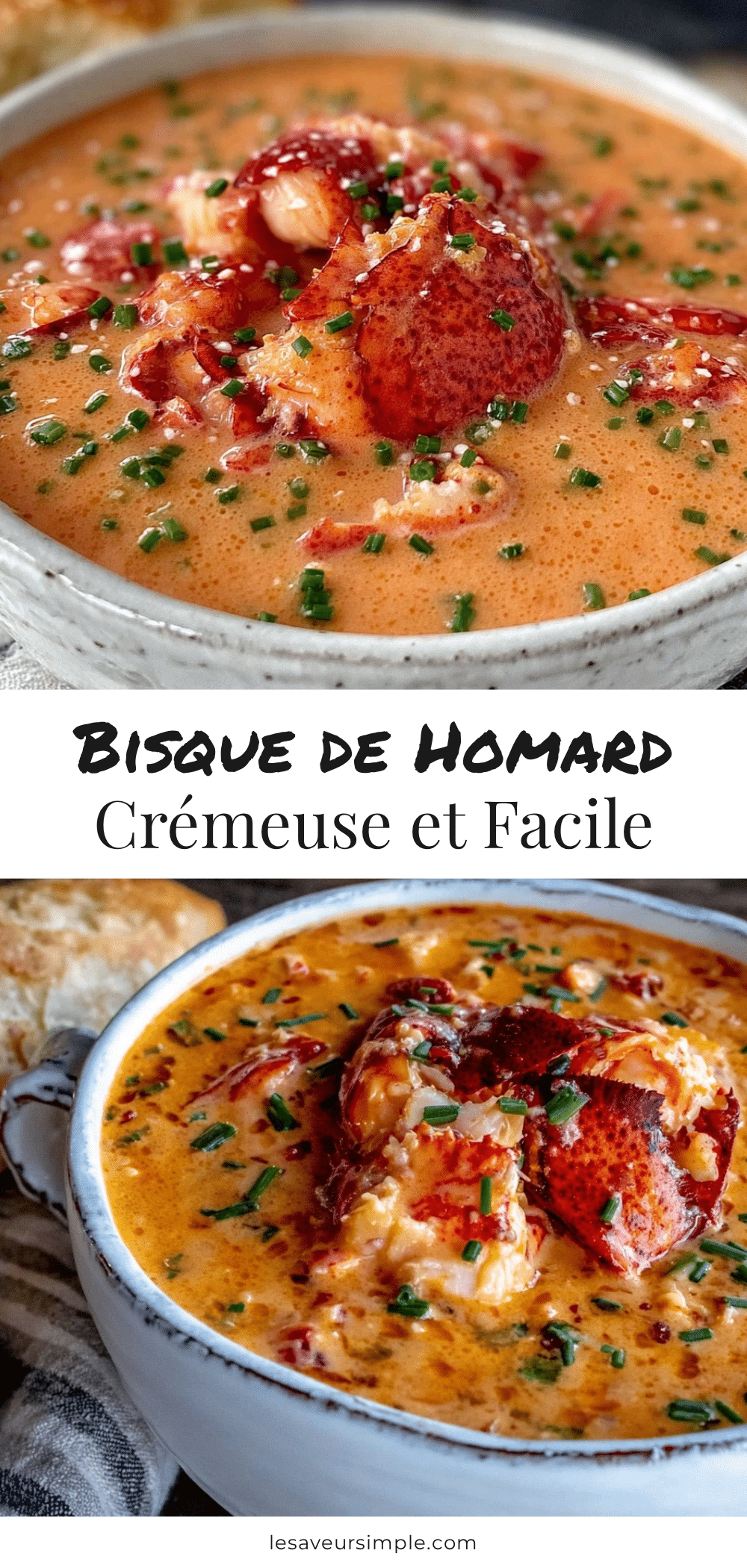 bisque de homard crémeuse facile recipe