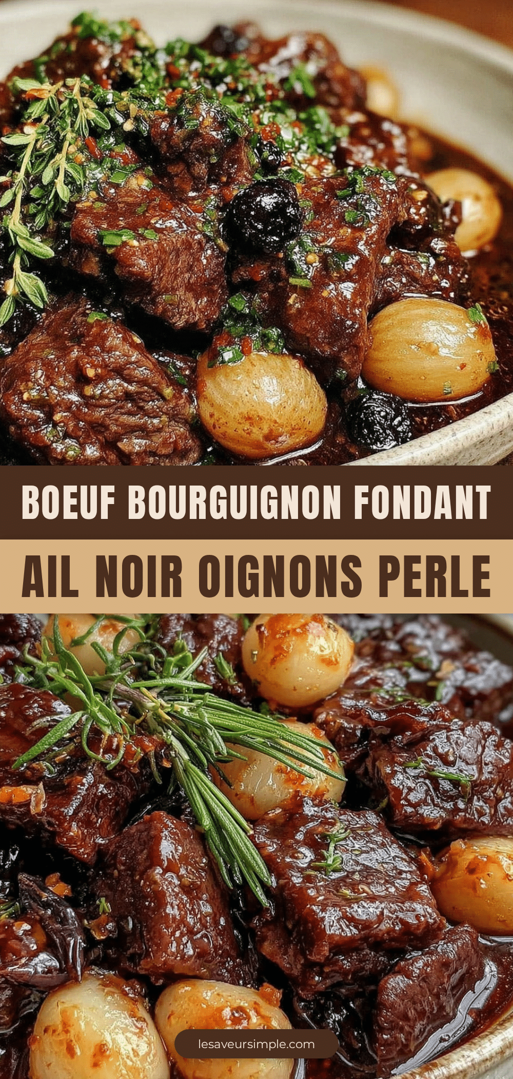boeuf bourguignon ail noir recipe