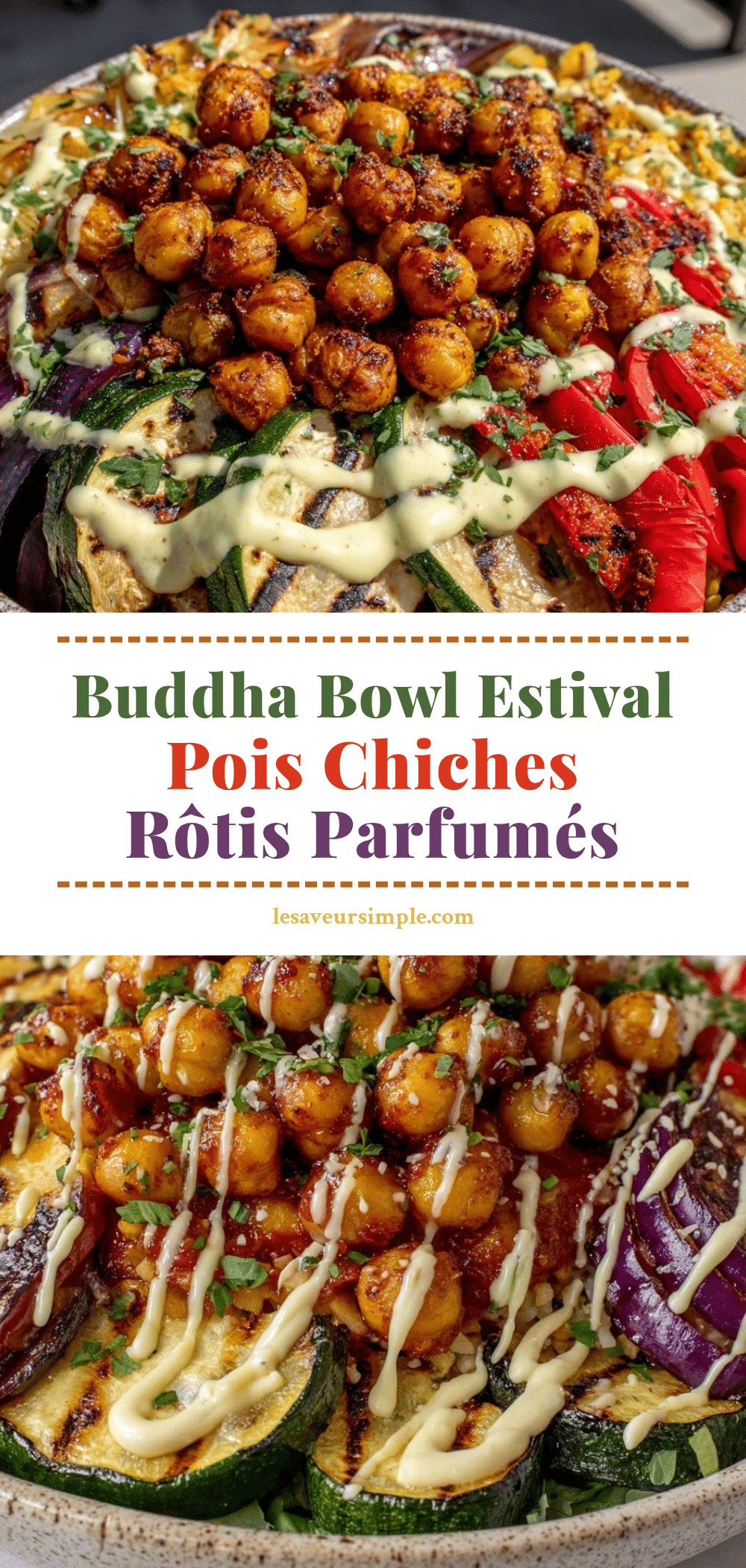 buddha bowl pois chiches rôtis recipe