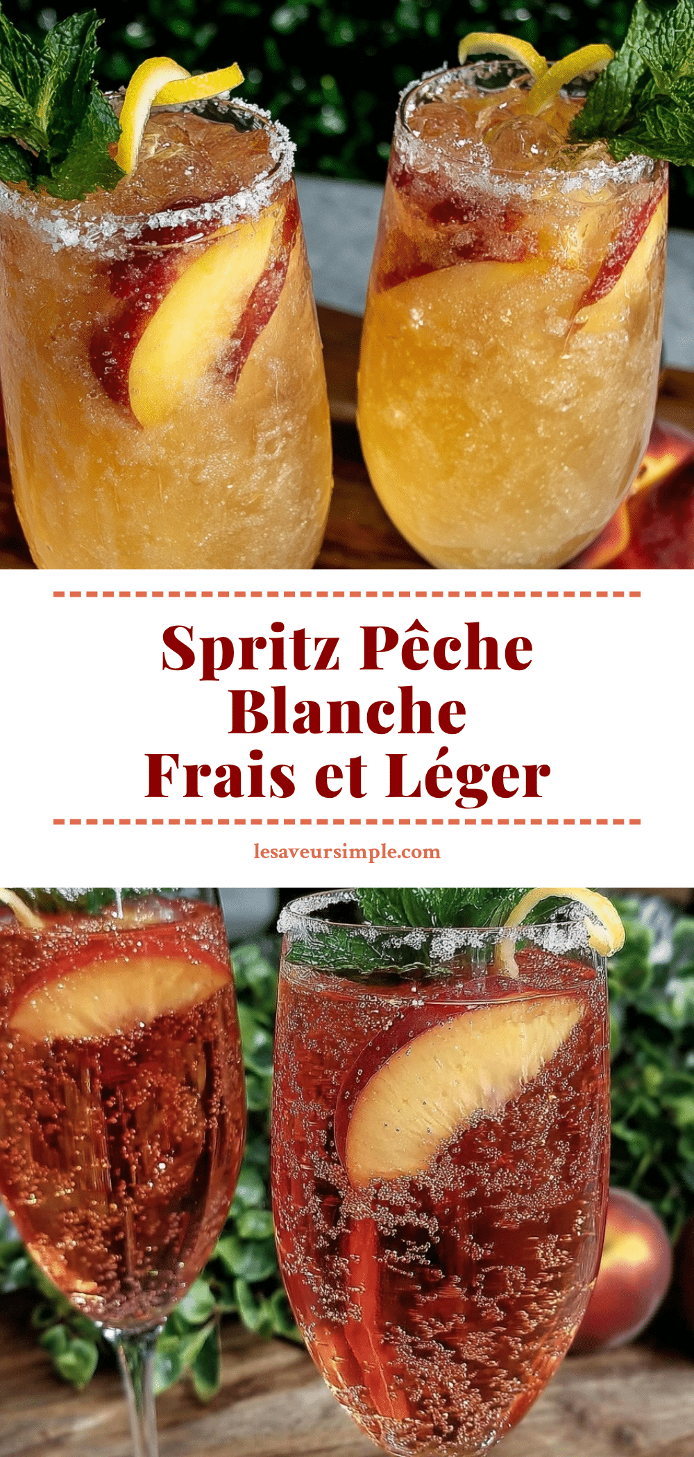 cocktail spritz à la pêche blanche recipe
