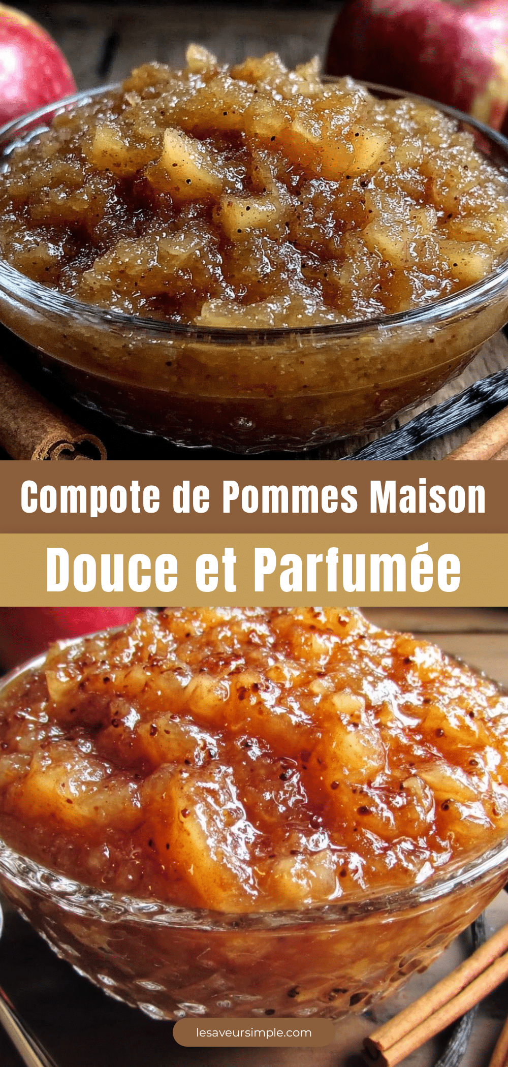 compote de pommes maison à la cannelle et vanille recipe