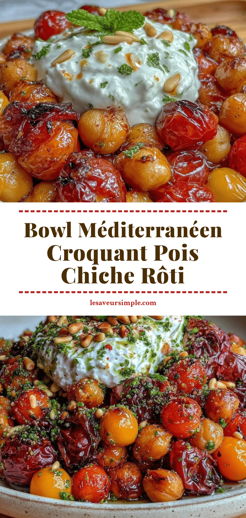 croquant bowl méditerranéen au pois chiche rôti recipe