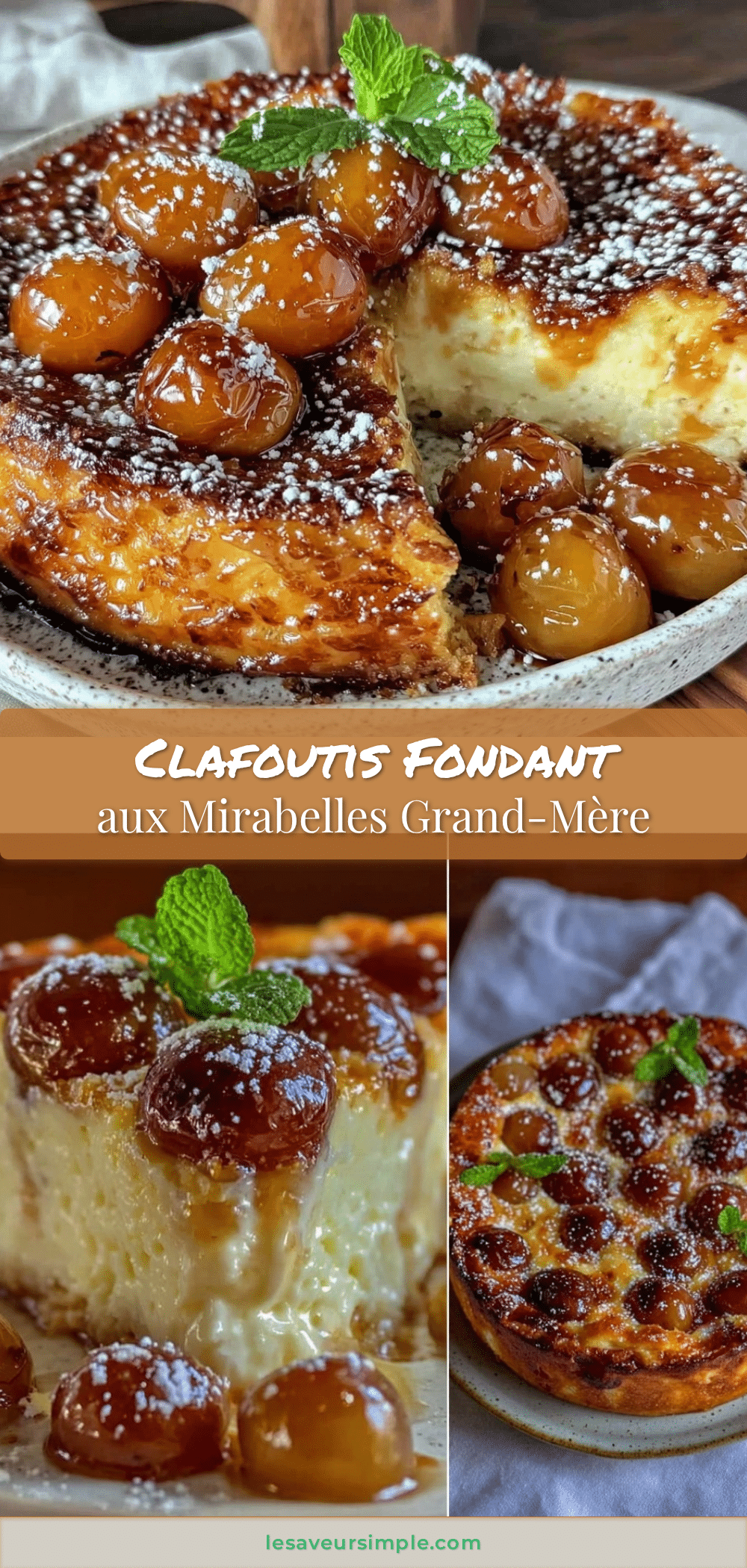 fondant clafoutis aux mirabelles grand-mère recipe
