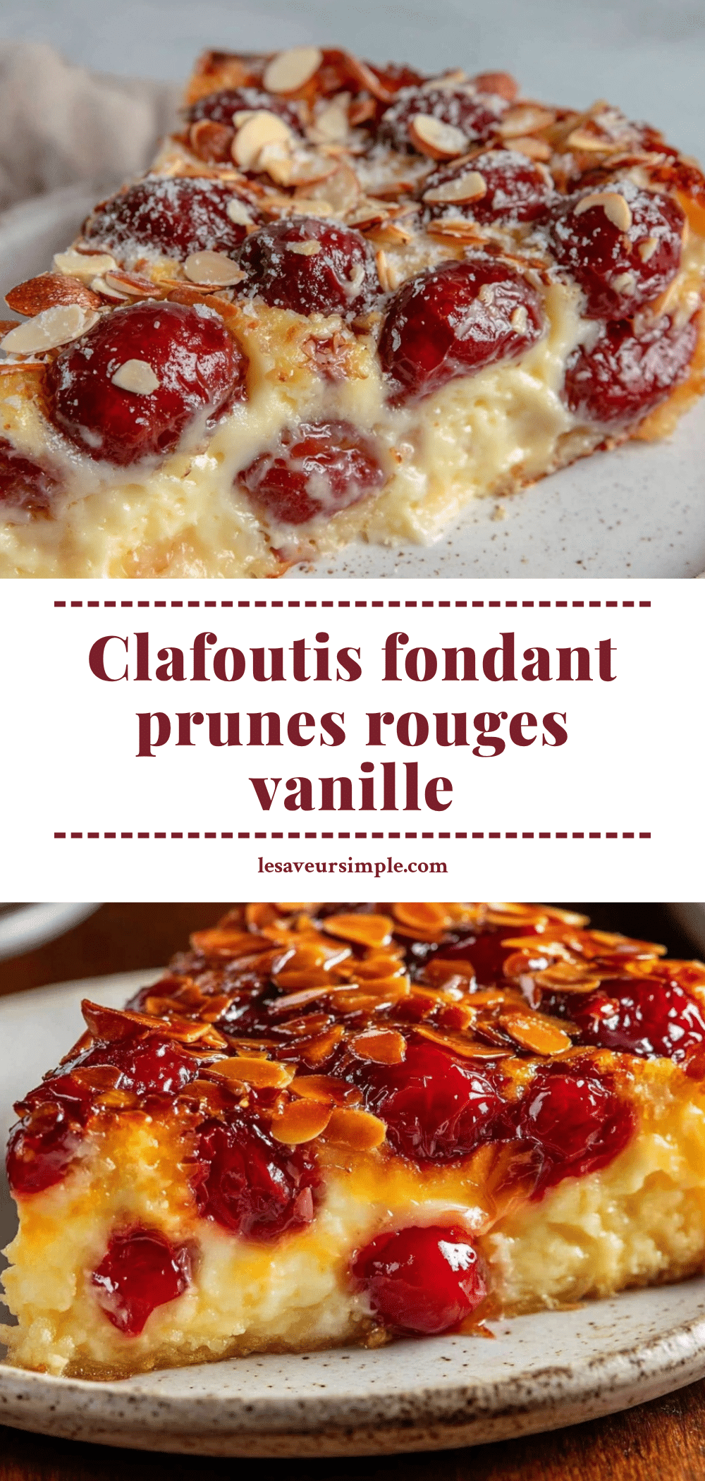fondant clafoutis aux prunes rouges recipe