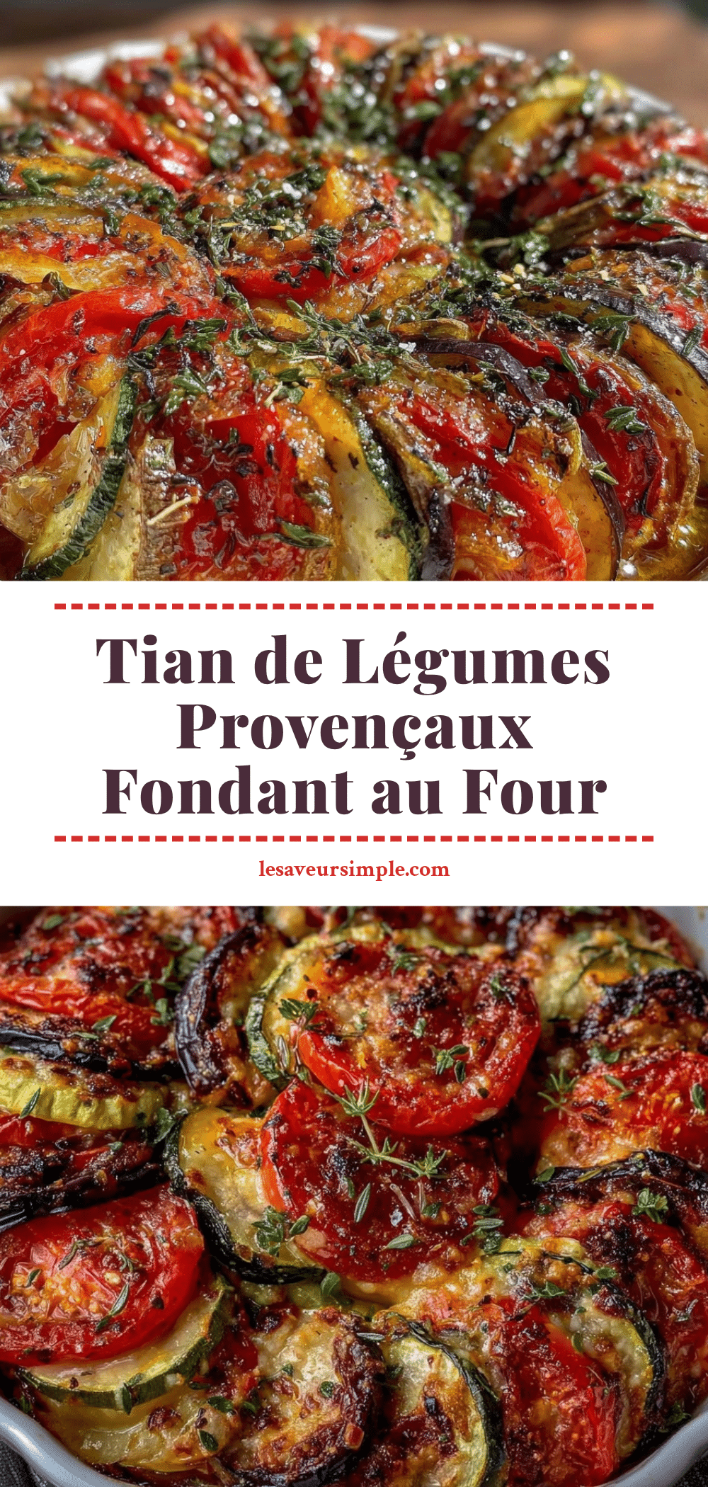 fondant tian de légumes provençaux au four recipe