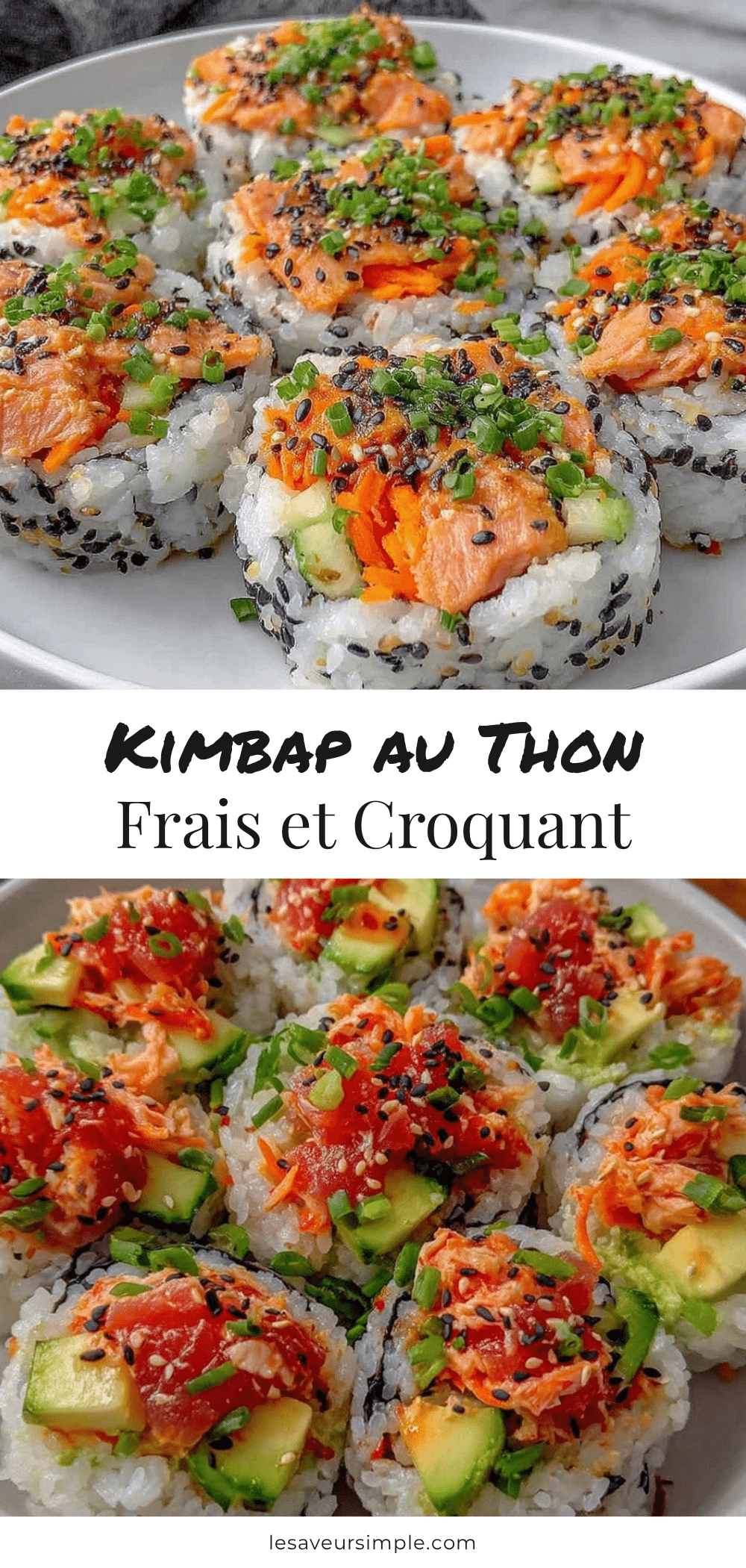 frais kimbap au thon recipe