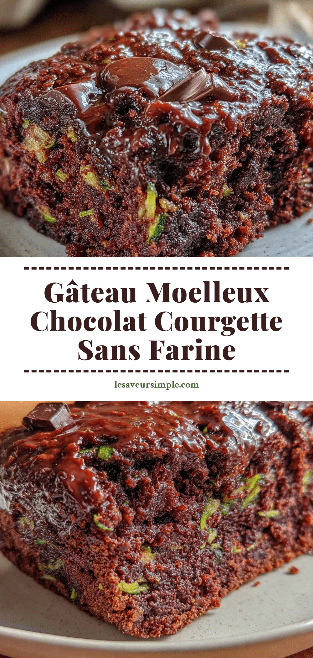 gâteau chocolat courgette sans farine recipe