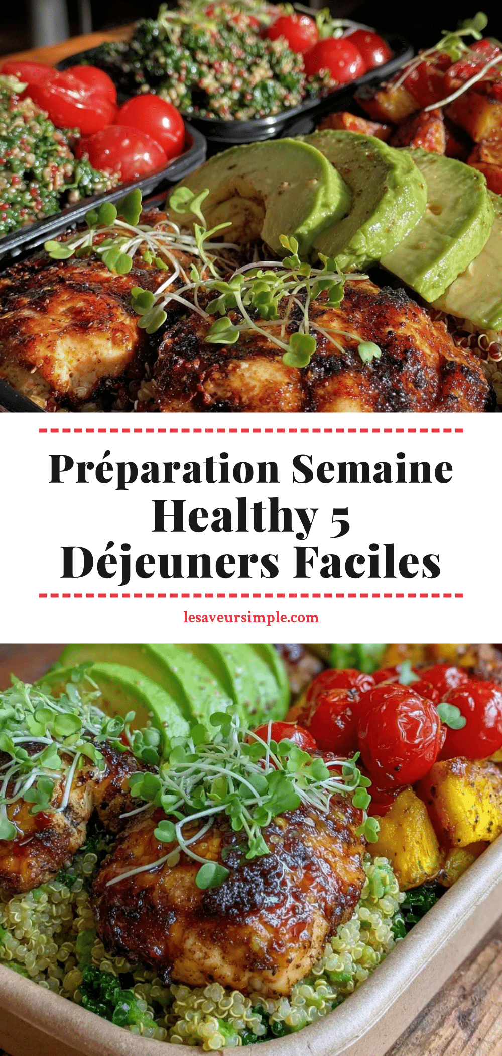 healthy meal prep semaine recipe