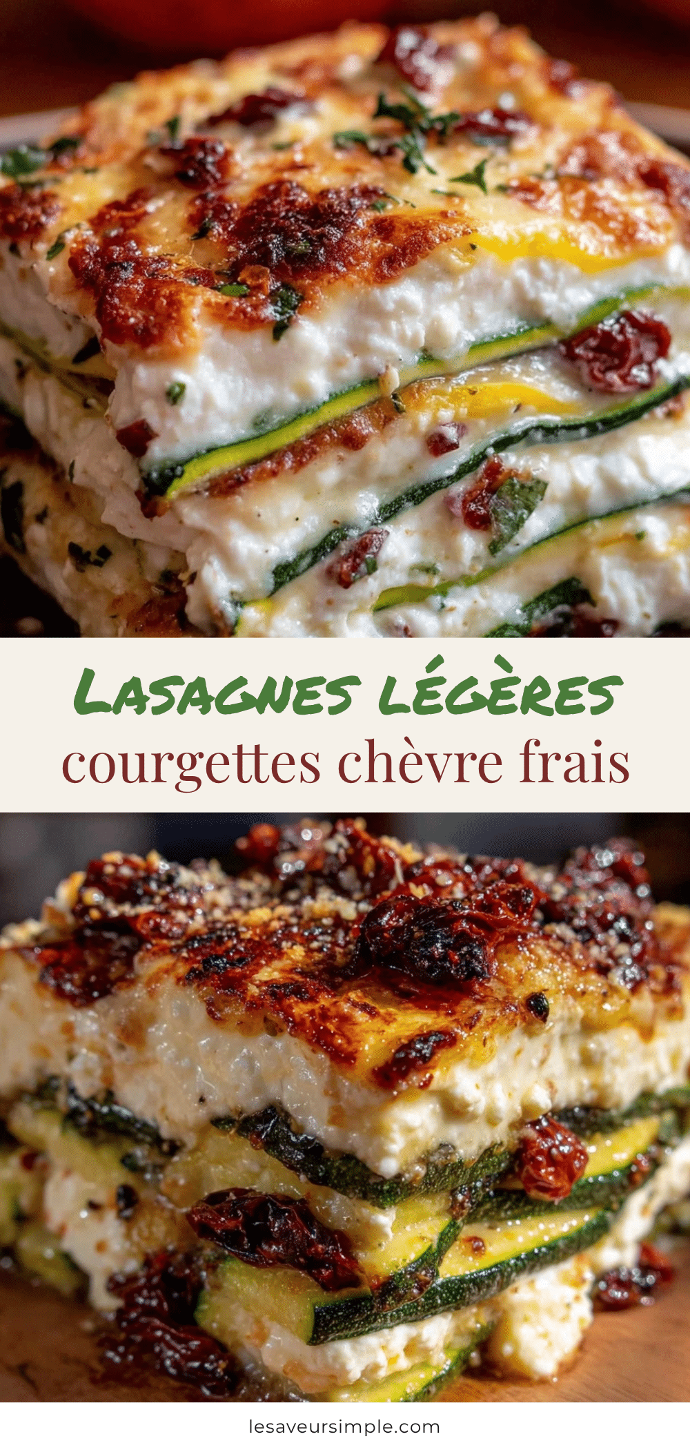 lasagnes de courgettes au chèvre frais recipe
