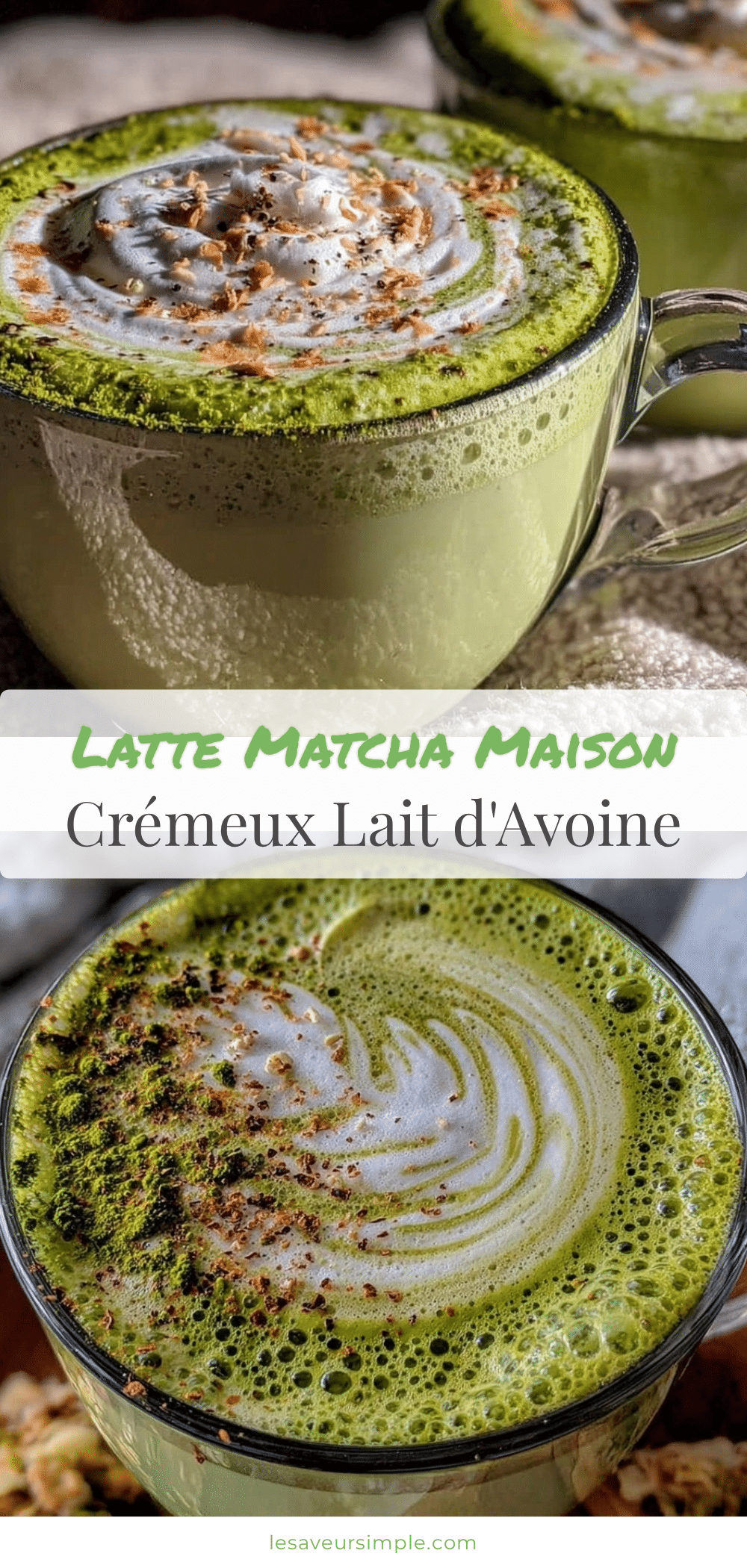 latte matcha au lait d’avoine recipe