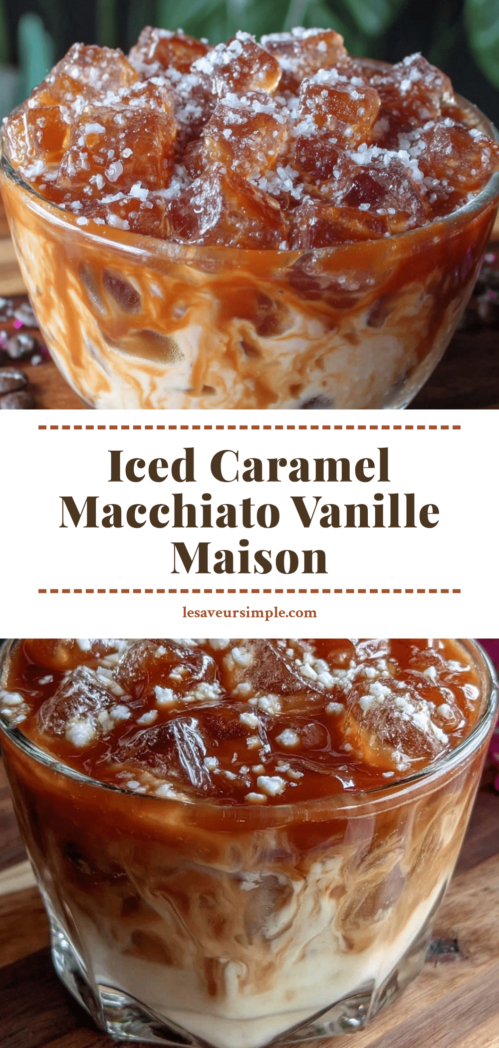 macchiato glacé caramel vanille maison recipe