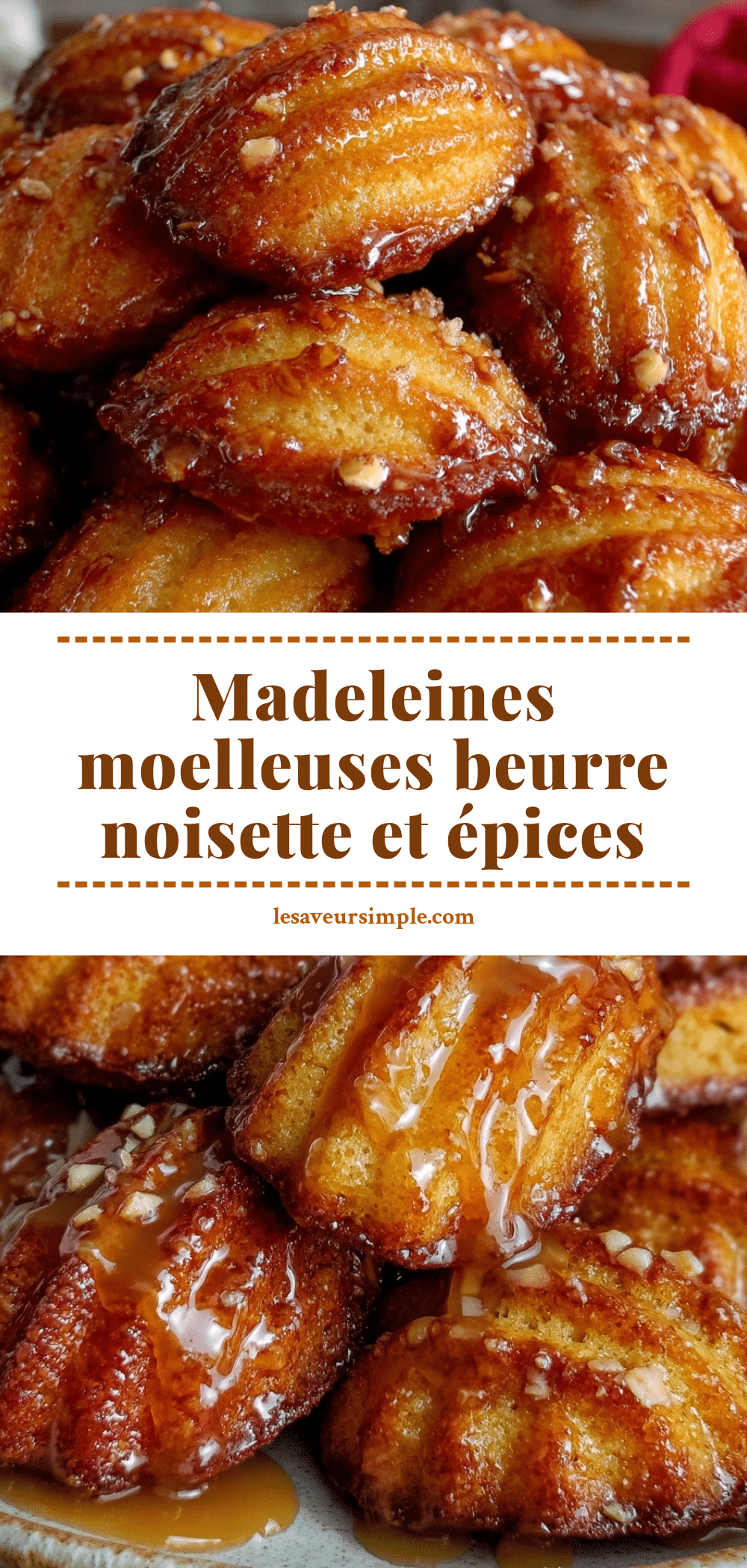 madeleines au beurre noisette et épices à la citrouille recipe