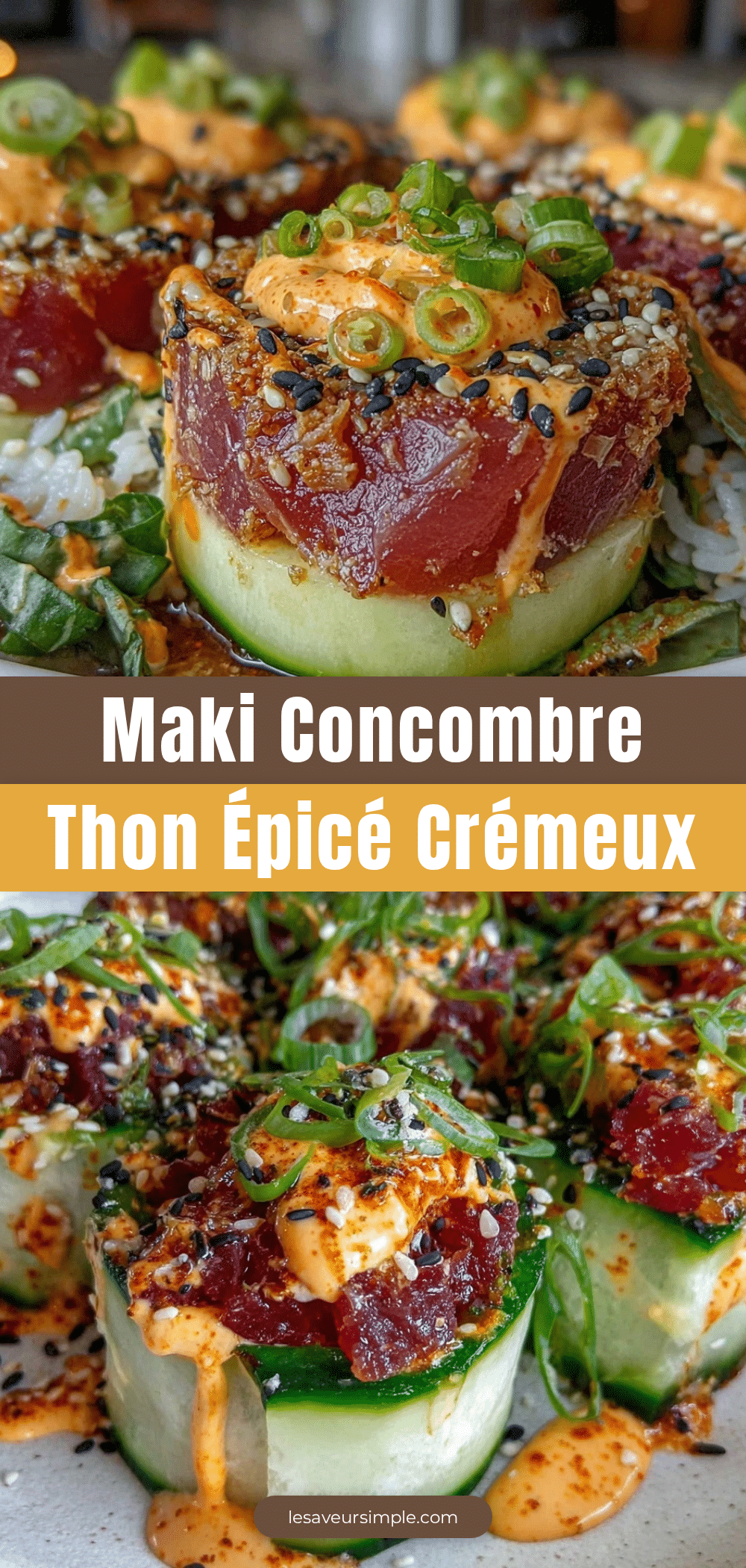 maki concombre thon épicé recipe