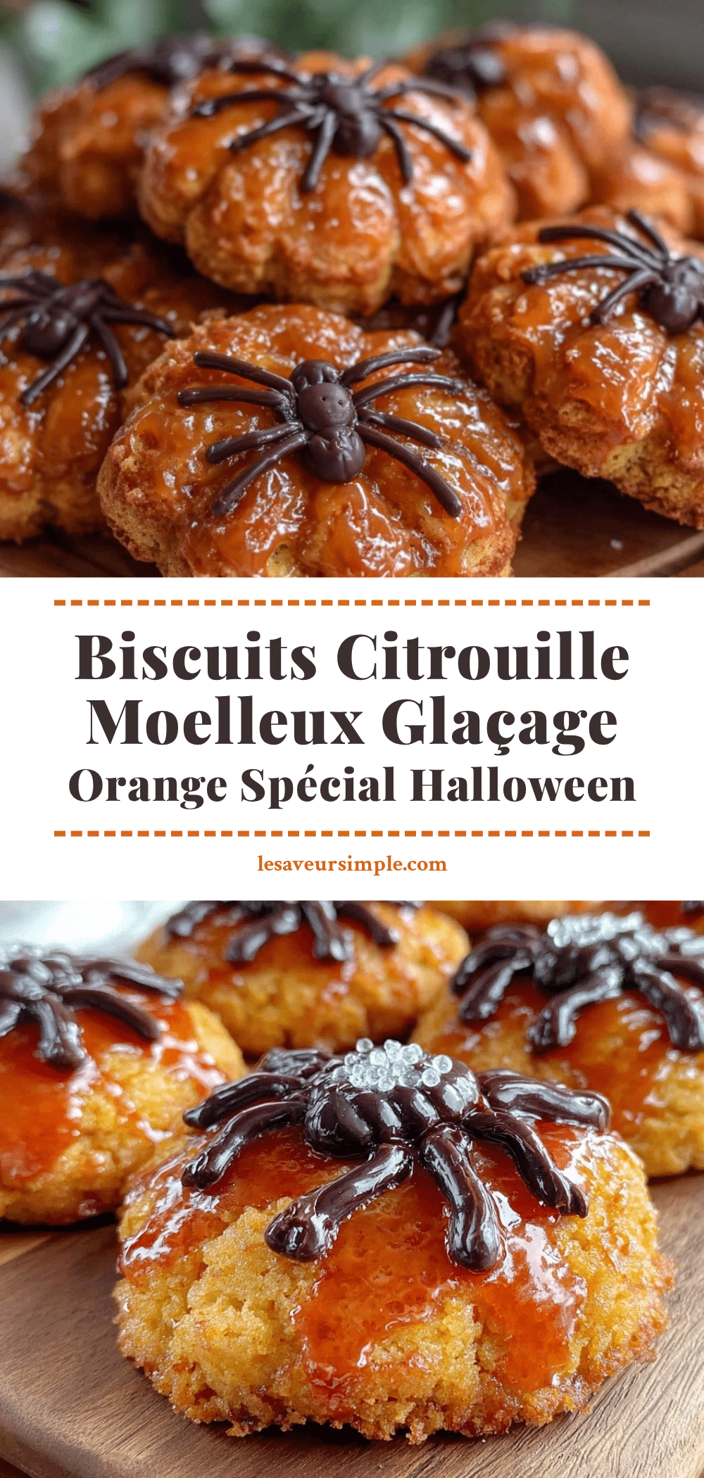 moelleux biscuits citrouille Halloween recipe