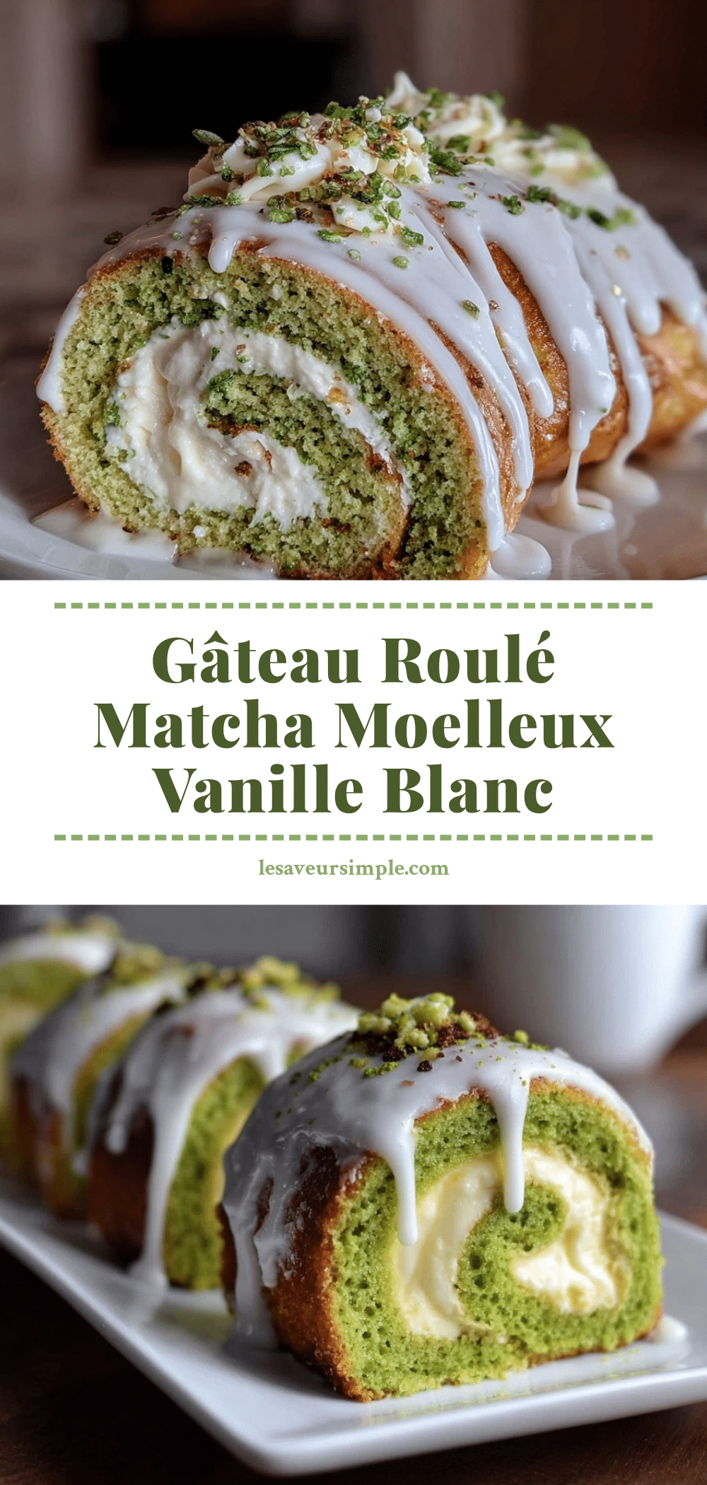 moelleux gâteau roulé matcha japonais recipe