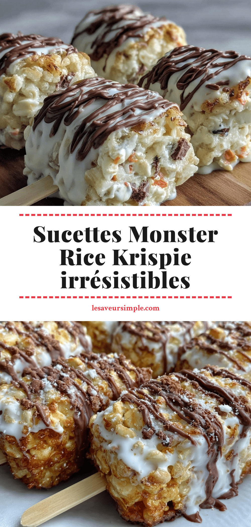 Monster Rice Krispie Treat Pops au chocolat noir orange recipe