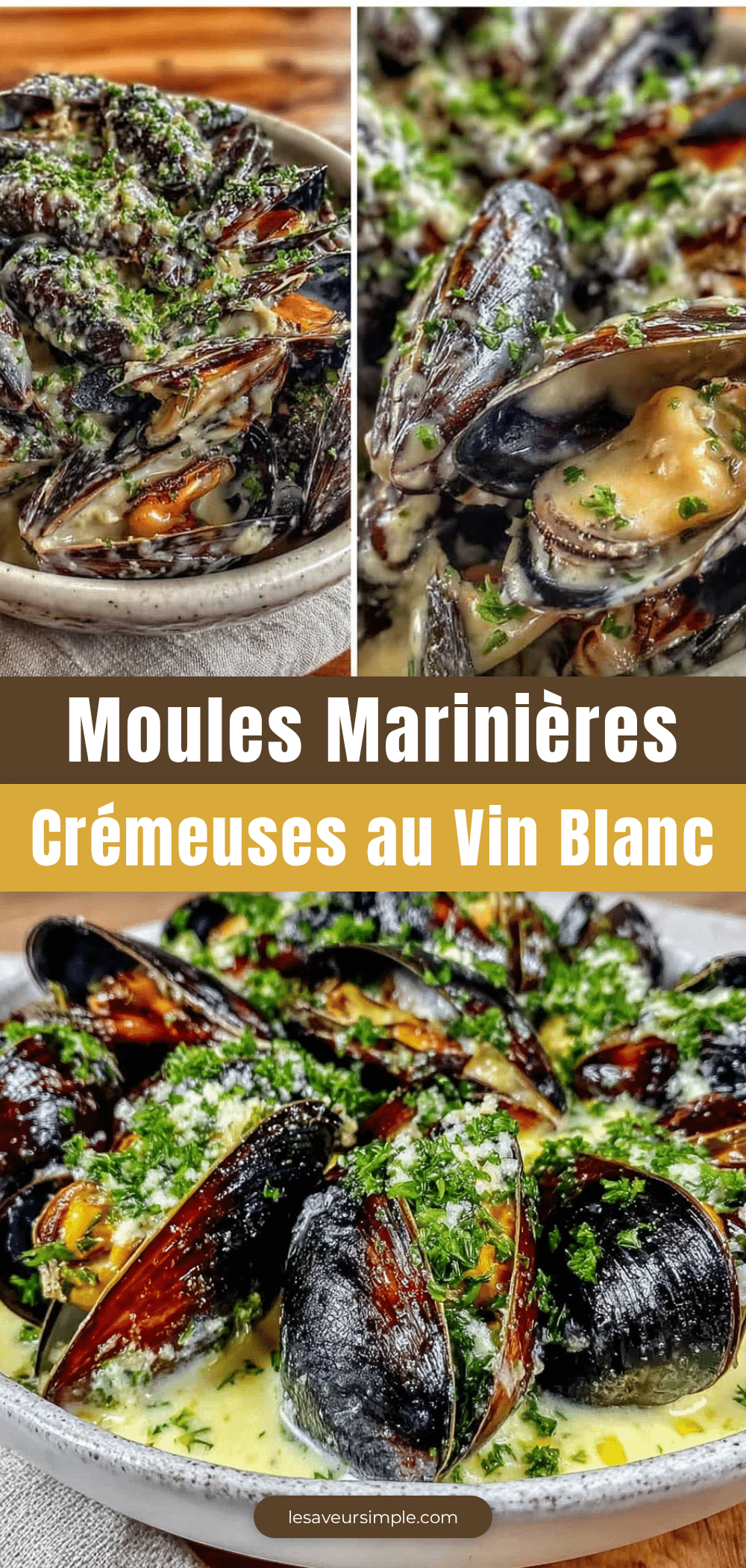 moules marinières au vin blanc crémeuses recipe