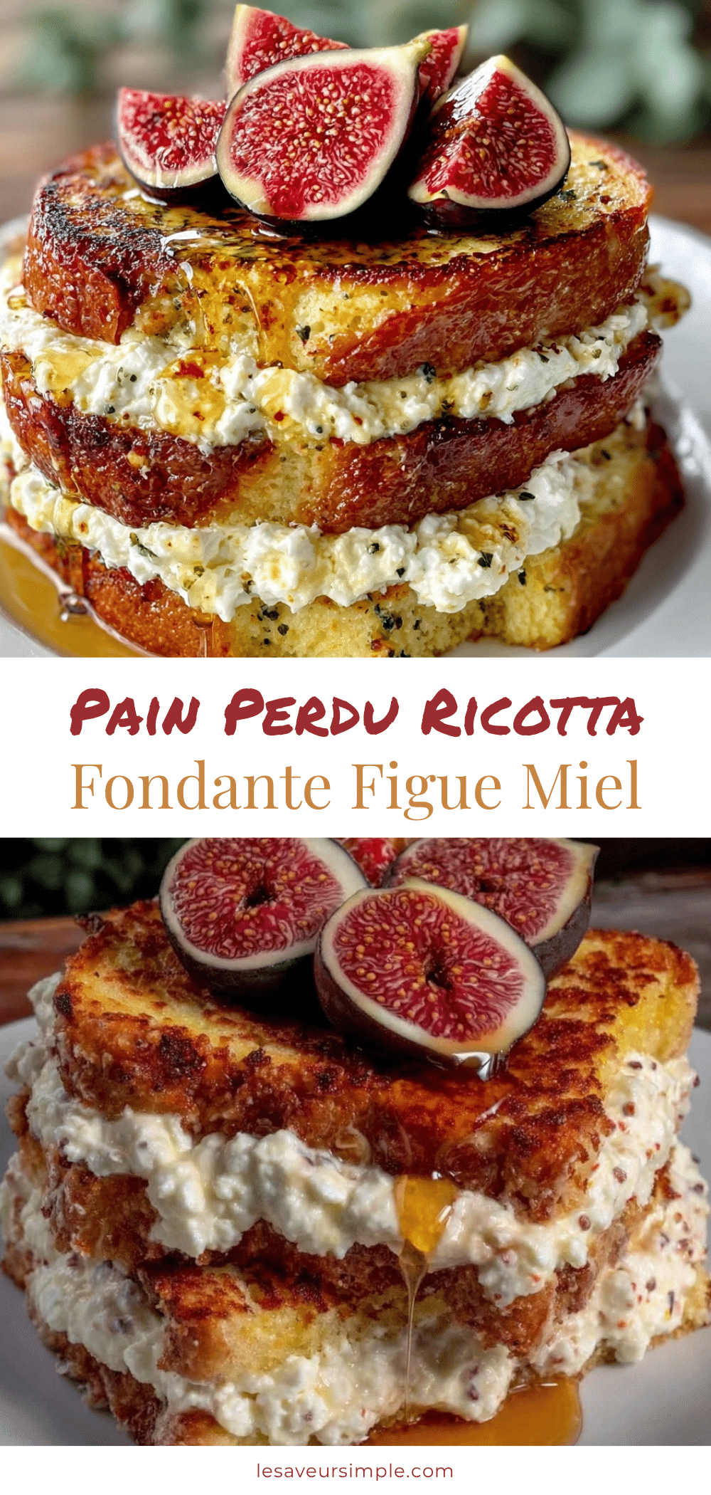 pain perdu ricotta aux figues et miel recipe