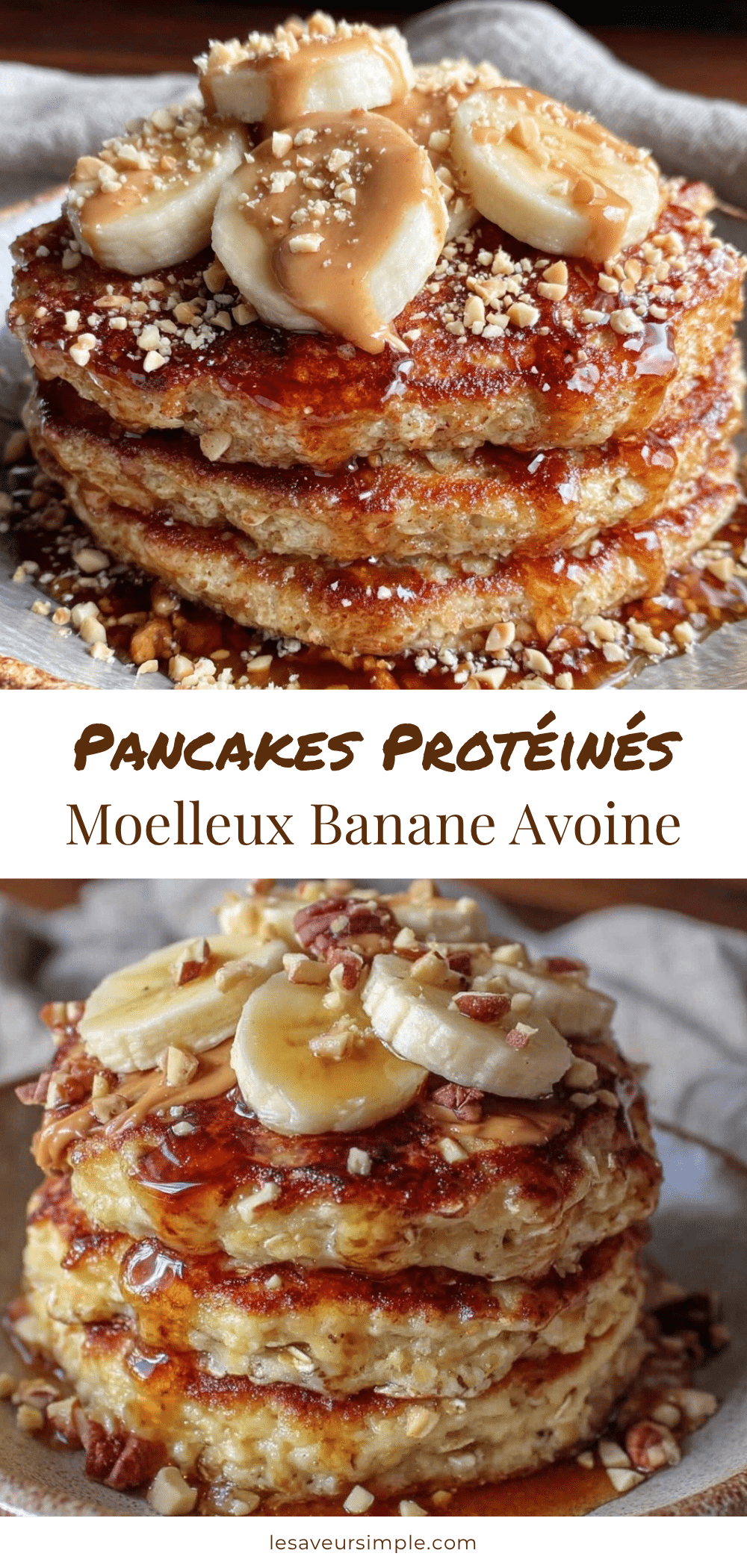 pancakes protéinés à la banane recipe