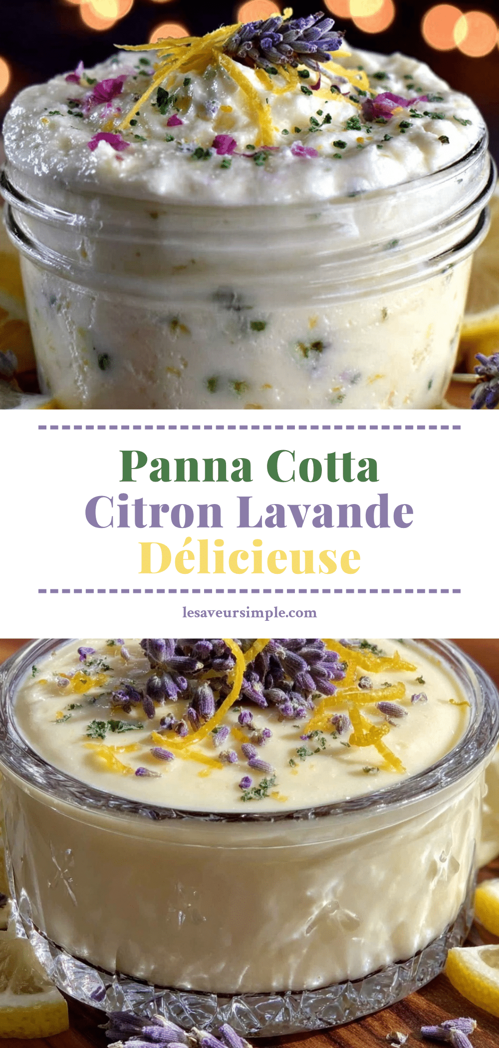 panna cotta citron lavande recipe
