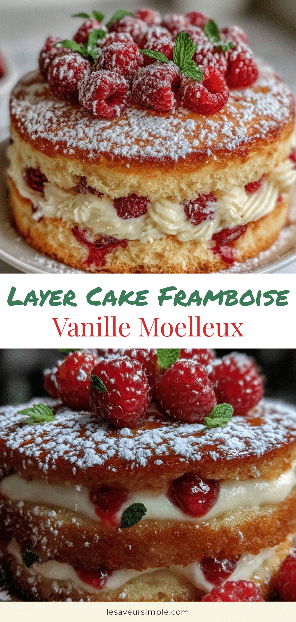 parfait layer cake framboise vanille recipe