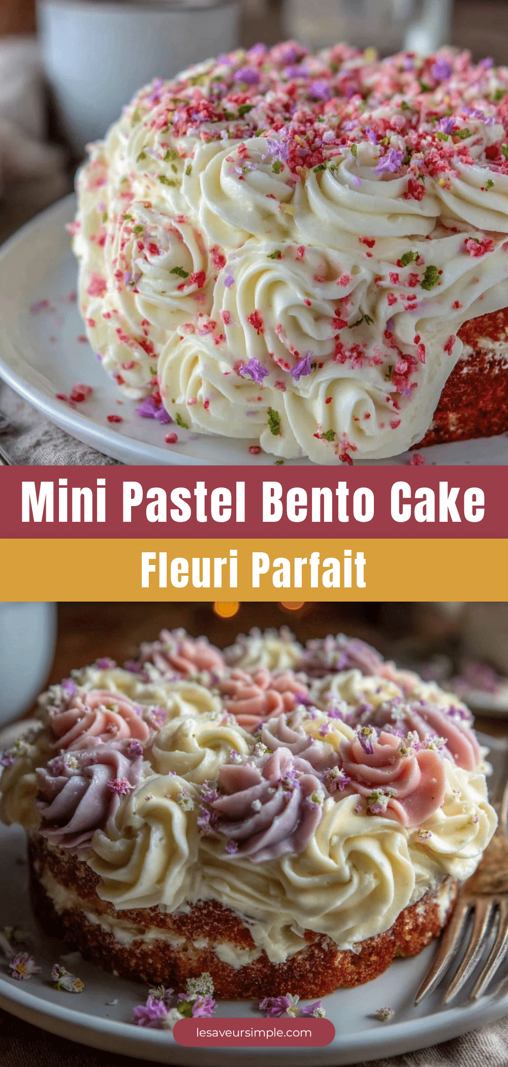 parfait pastel bento cake fleuri recipe