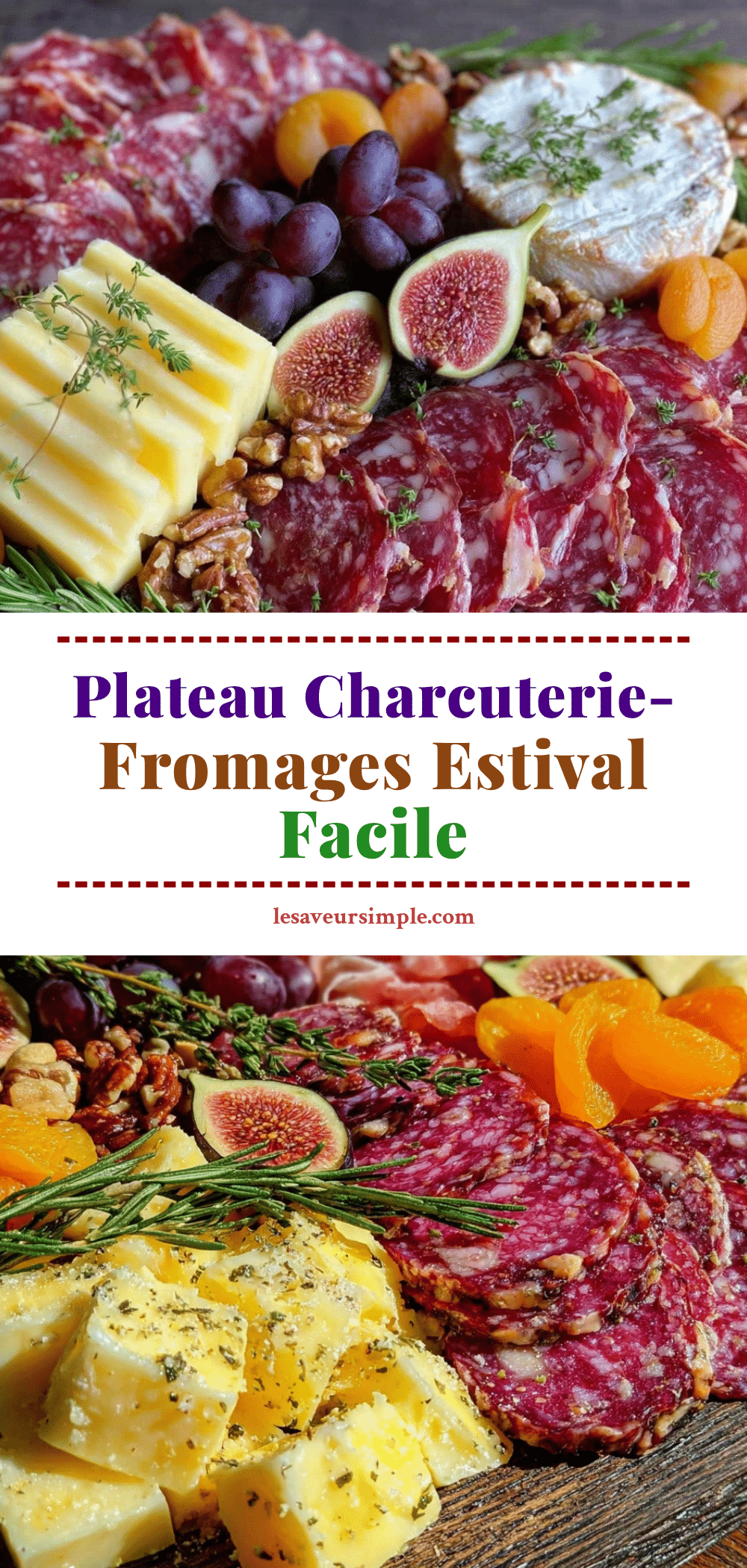 plateau charcuterie-fromages estival recipe