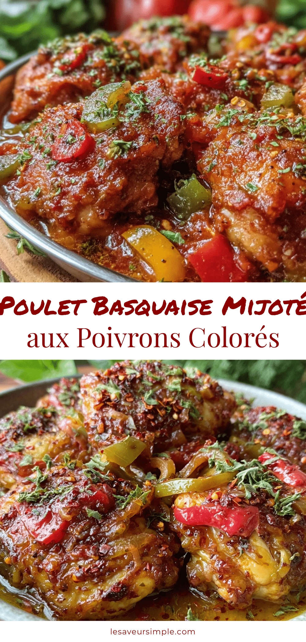 poulet basquaise mijoté recipe