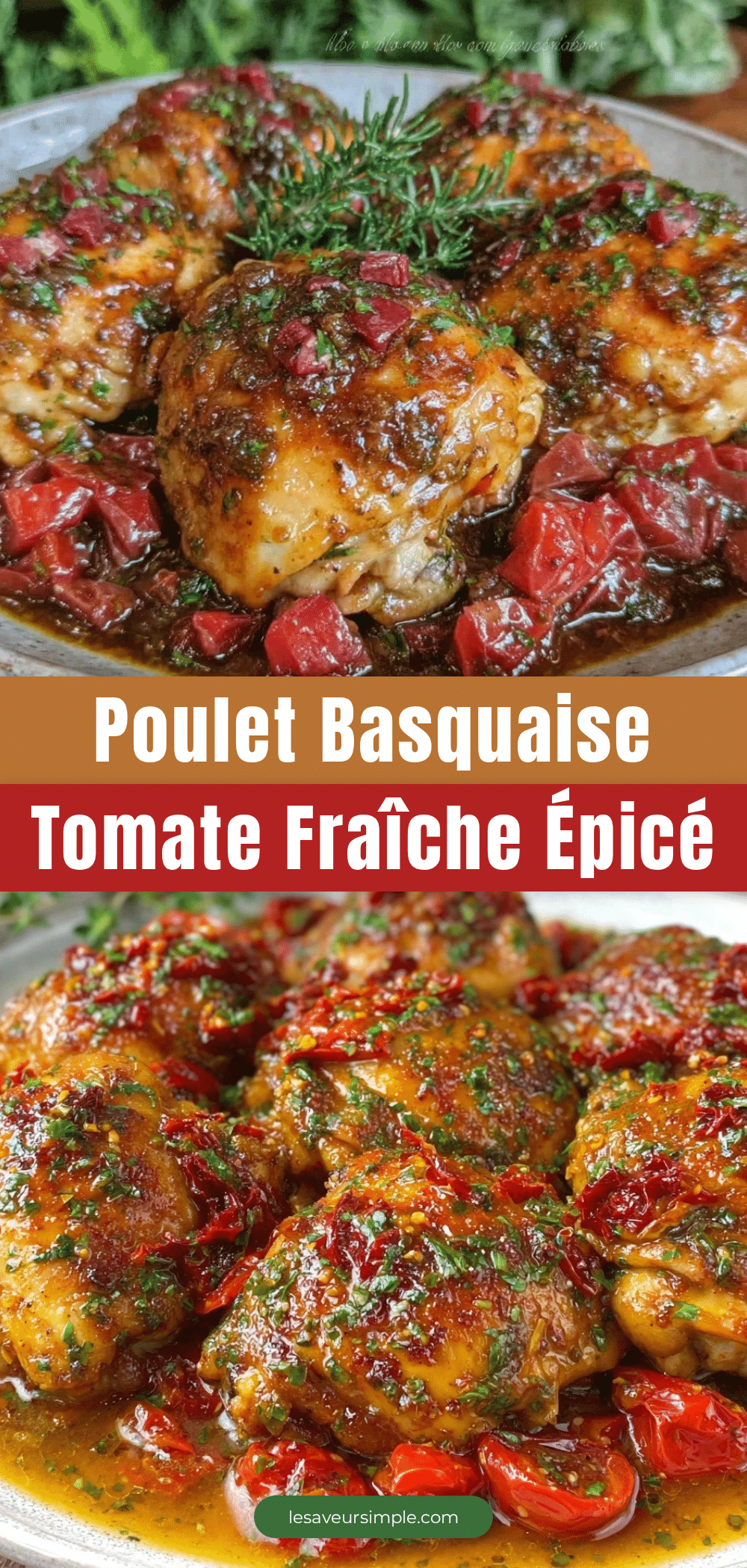 poulet basquaise tomate fraîche piment d’Espelette recipe