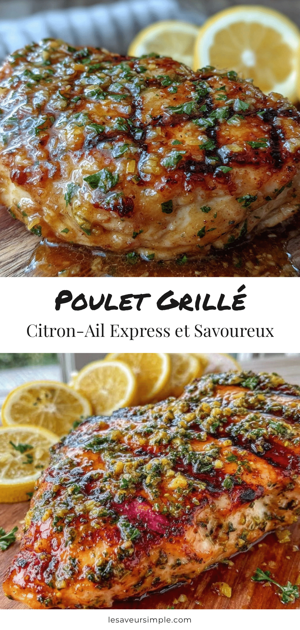 poulet grillé citron-ail recipe