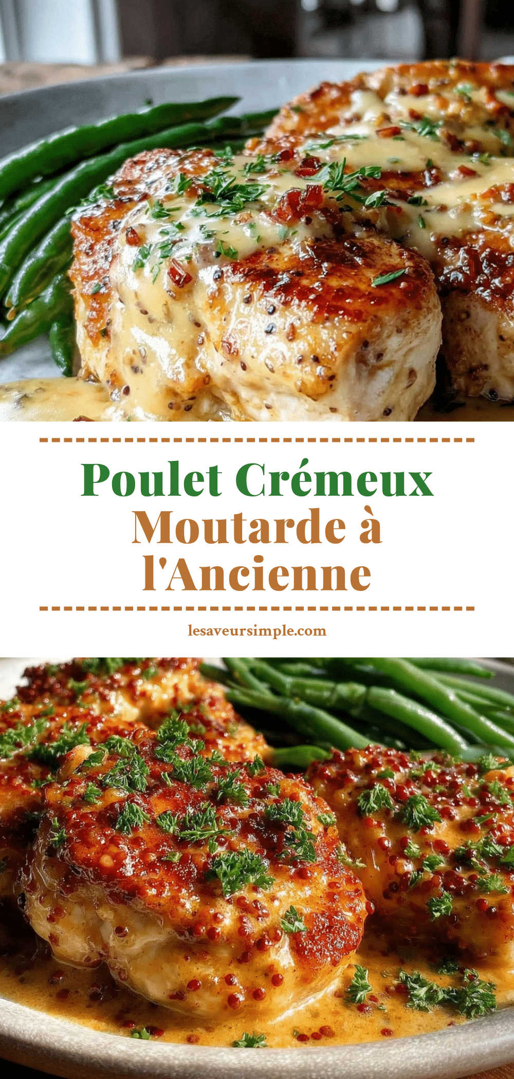 poulet sauce moutarde à lancienne crémeuse recipe
