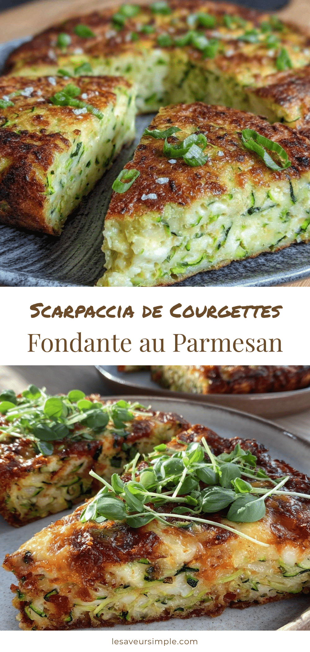 scarpaccia de courgettes au parmesan recipe