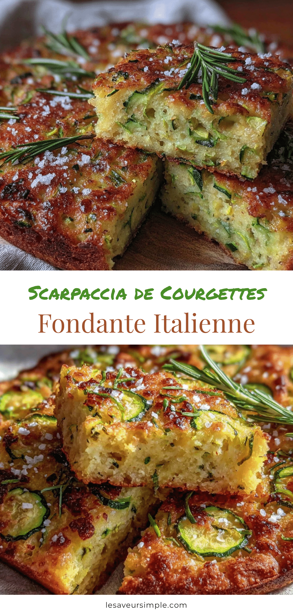 scarpaccia de courgettes recipe