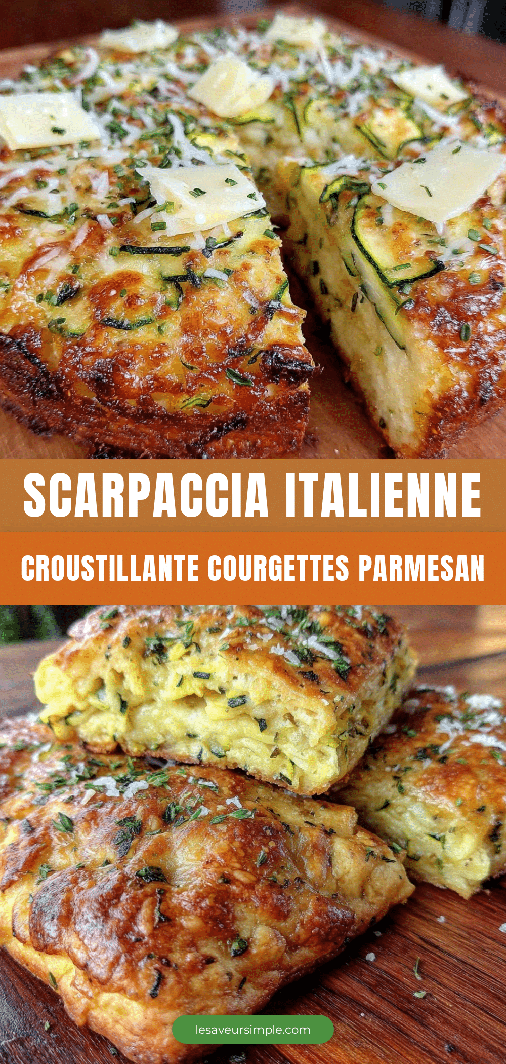 scarpaccia italienne aux courgettes et parmesan recipe