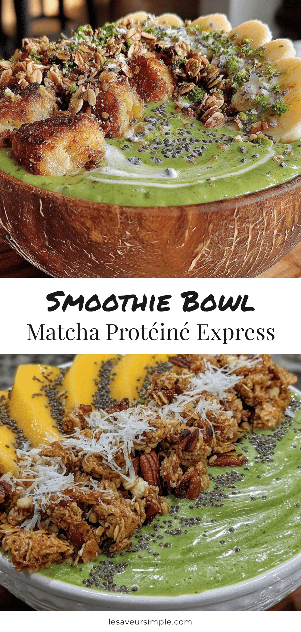 smoothie bowl matcha protéiné recipe
