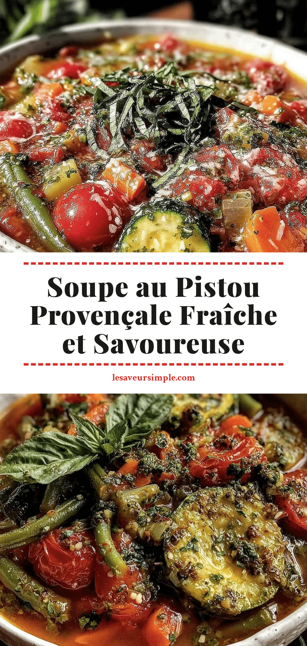 soupe au pistou provençale aux légumes d’été recipe