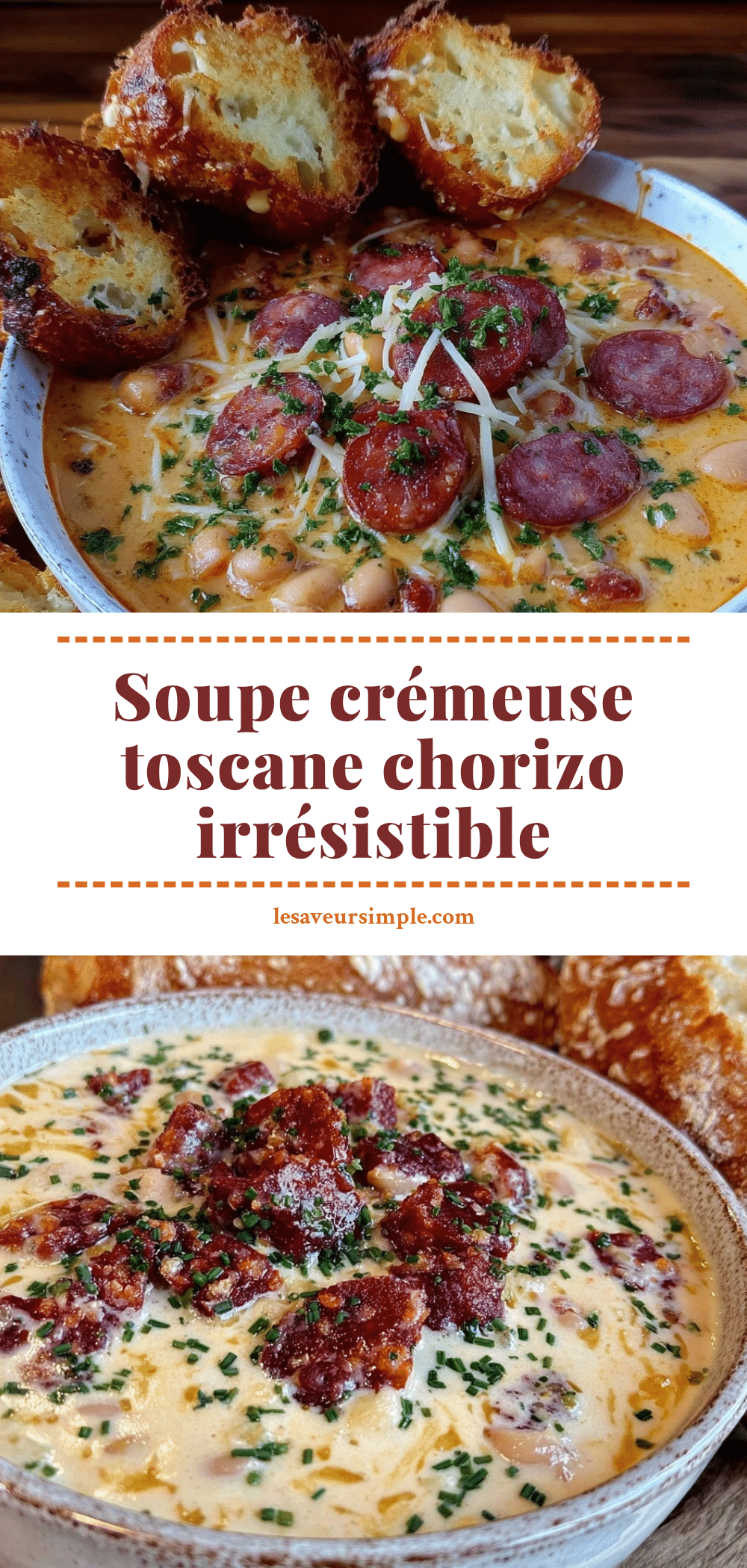 soupe toscane aux haricots blancs et chorizo recipe