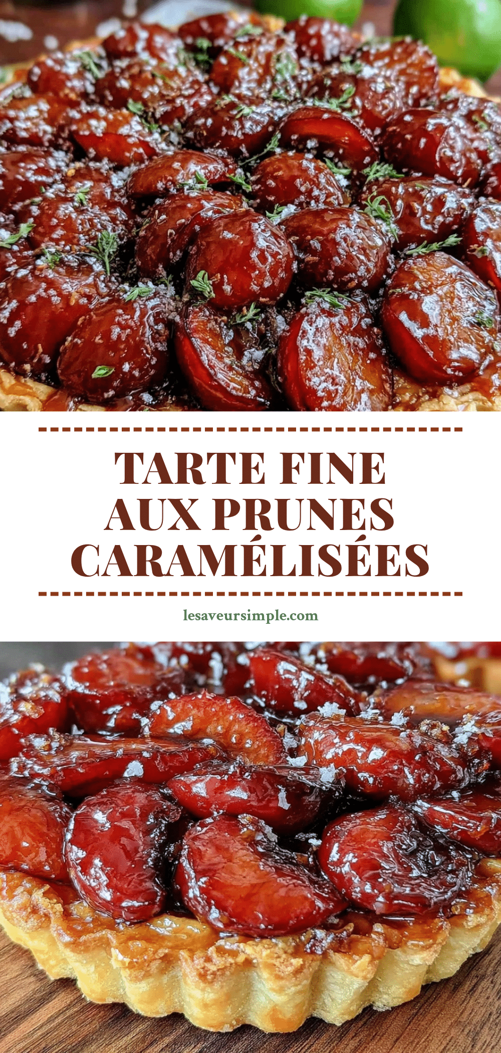 tarte fine aux prunes caramélisées recipe