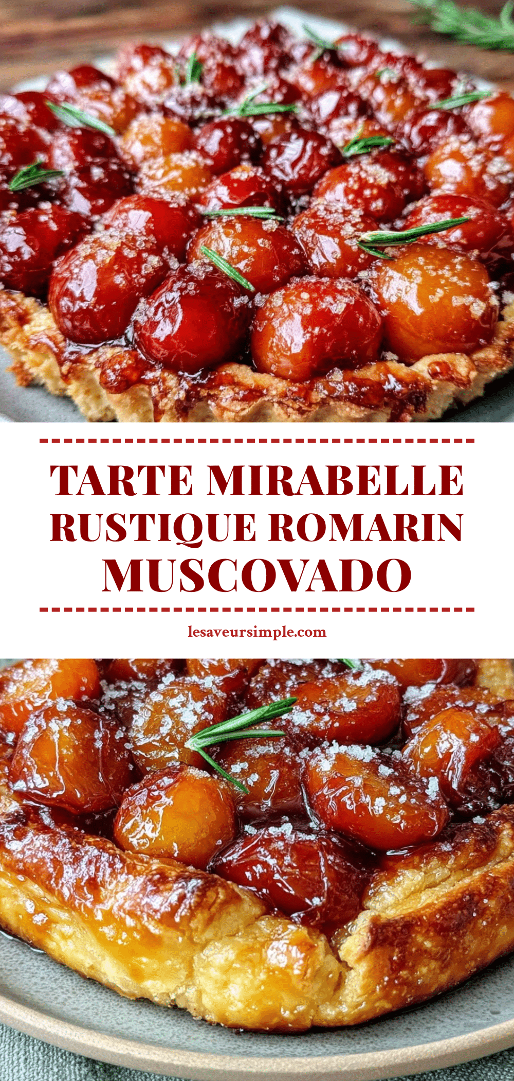 tarte mirabelle au romarin recipe