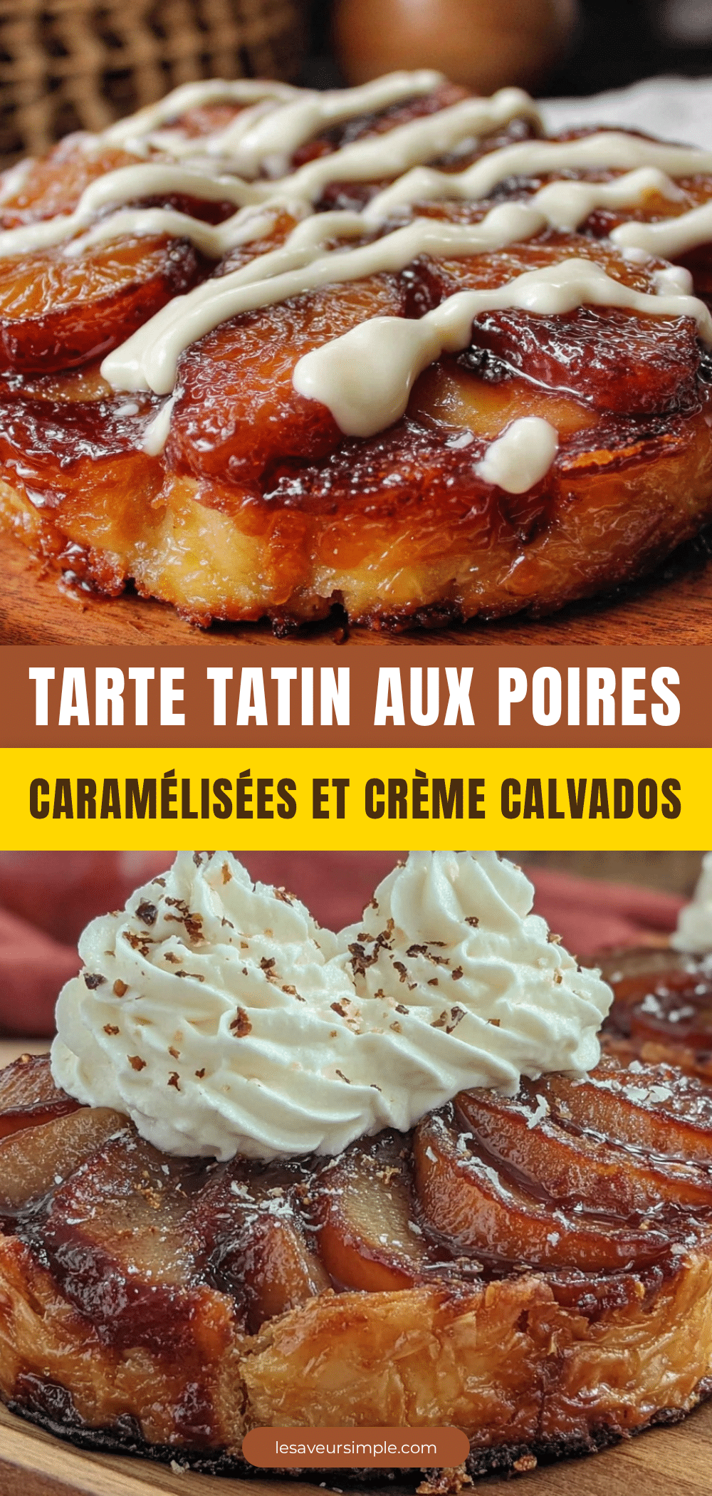tarte tatin aux poires caramélisées recipe