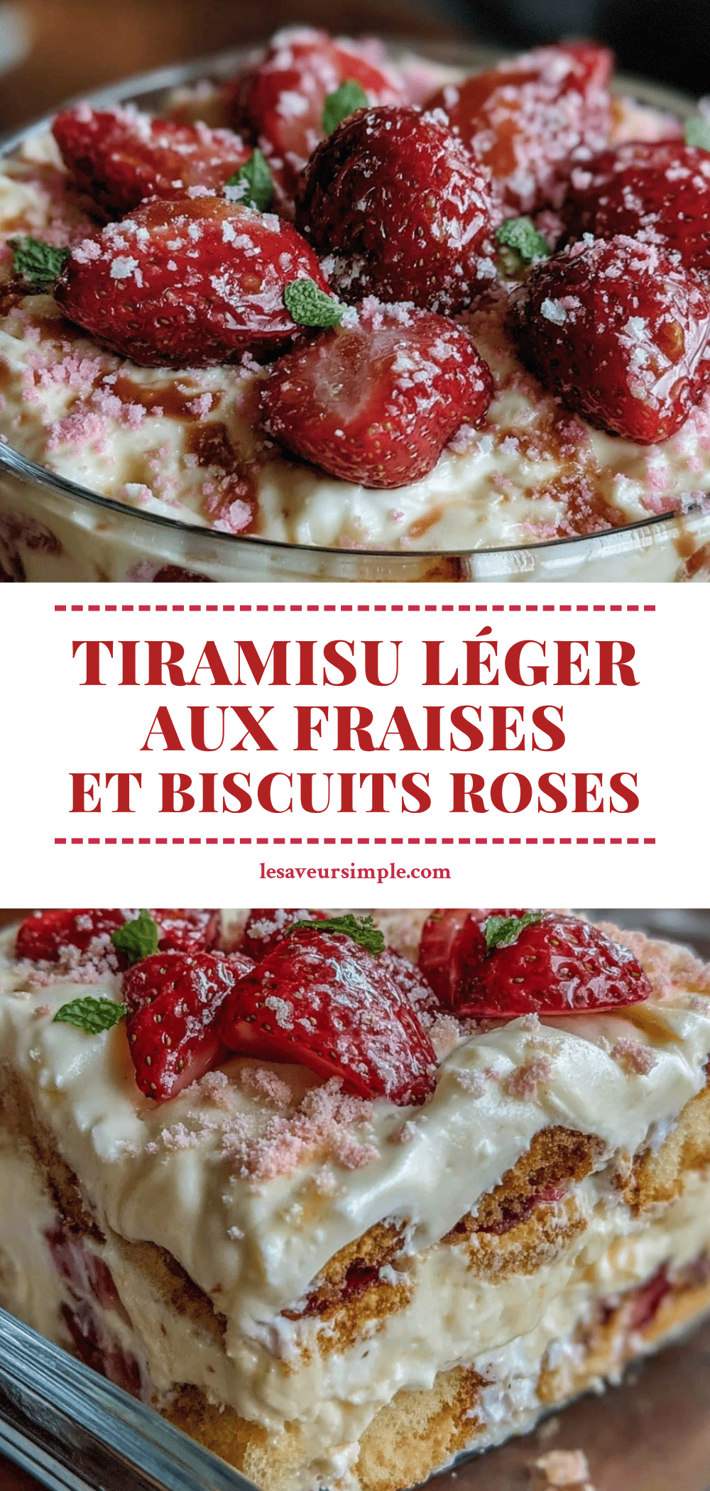 tiramisu aux fraises recipe