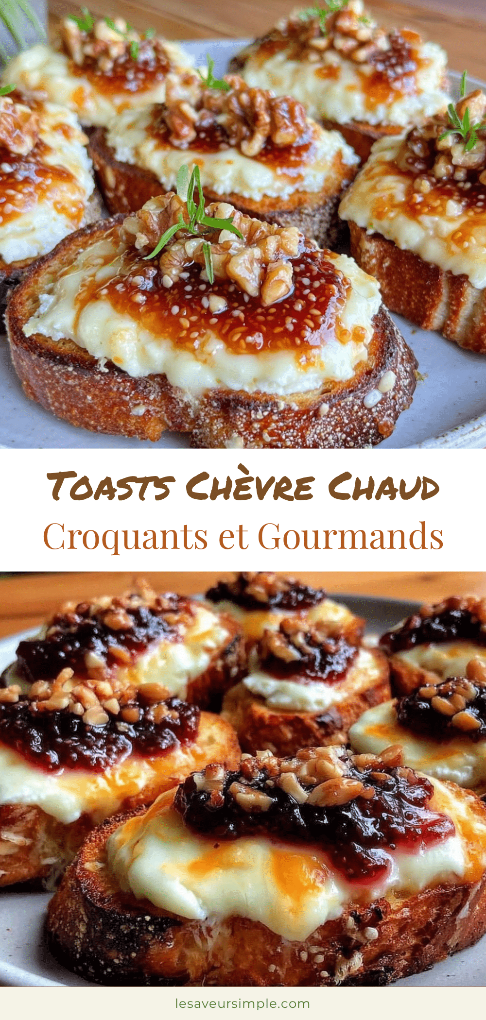toasts apéro au chèvre chaud recipe