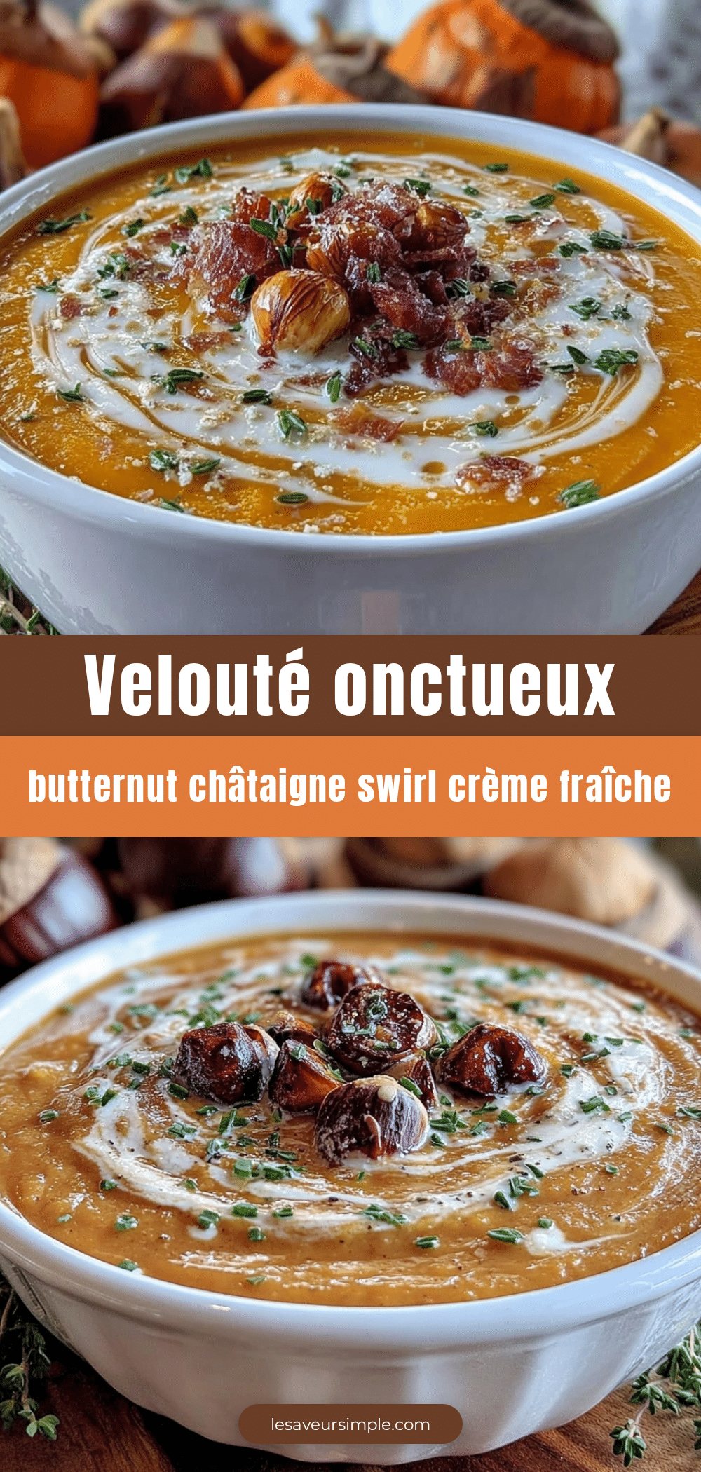 velouté butternut châtaigne recipe