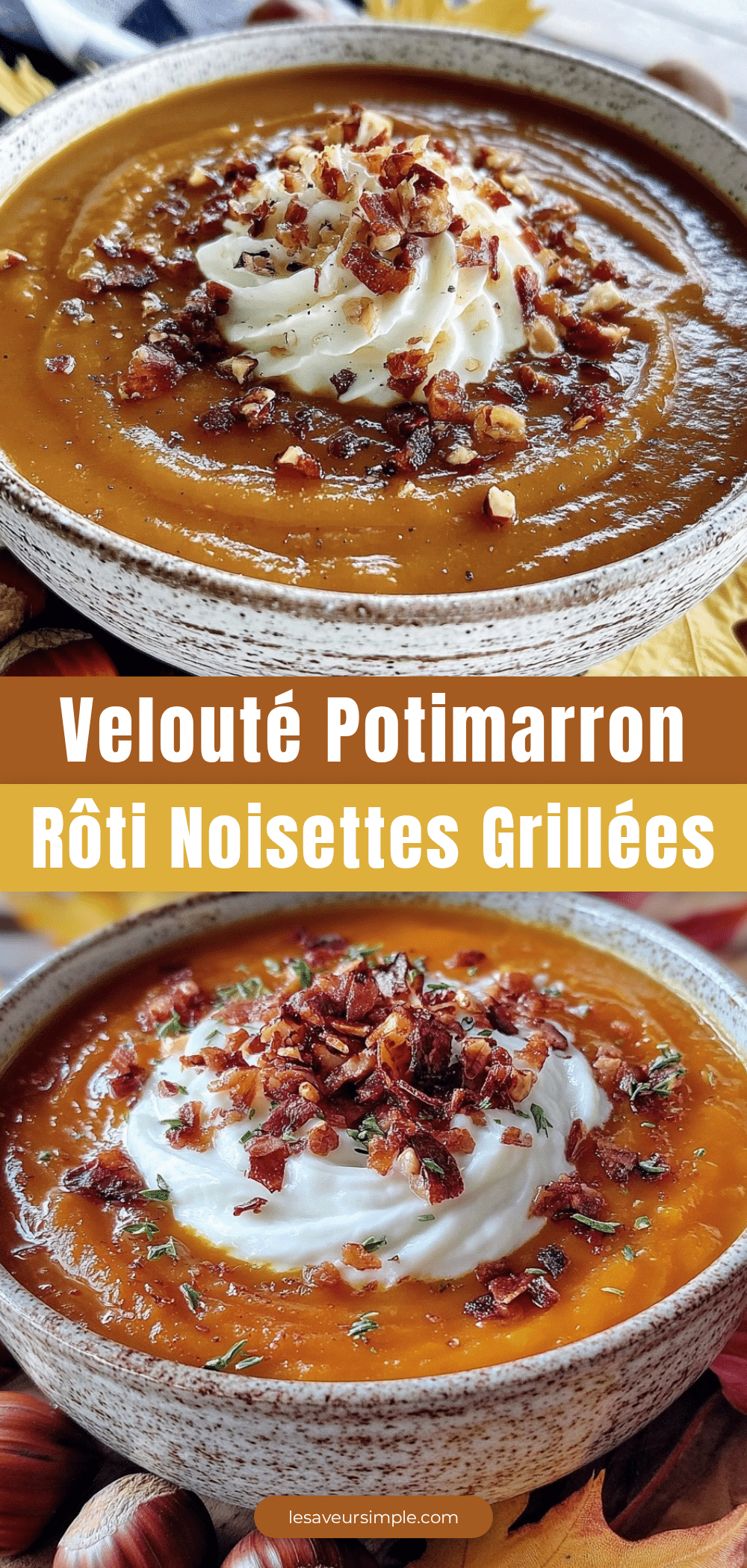 velouté de potimarron rôti recipe