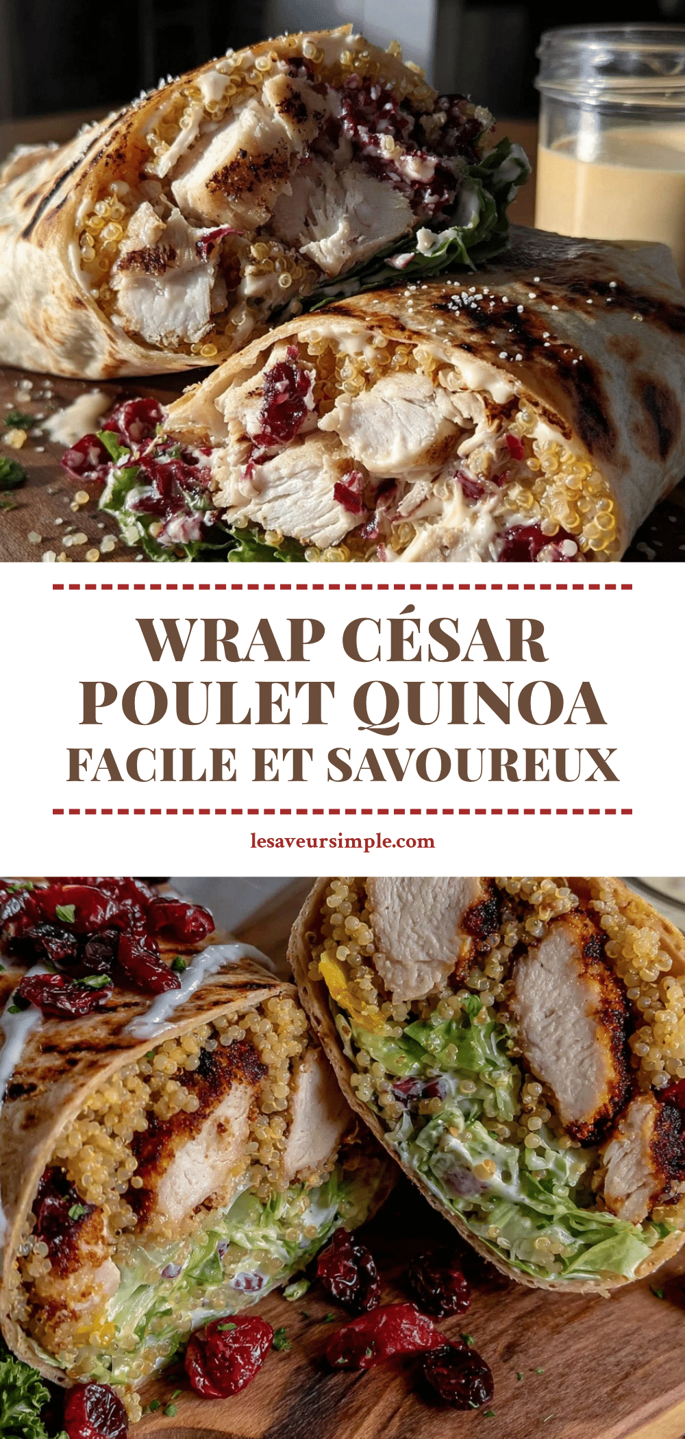 wrap César poulet quinoa recipe