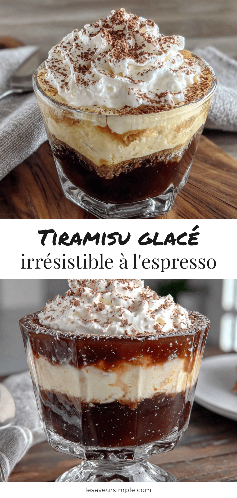 Crémeux tiramisu glacé à lespresso recipe