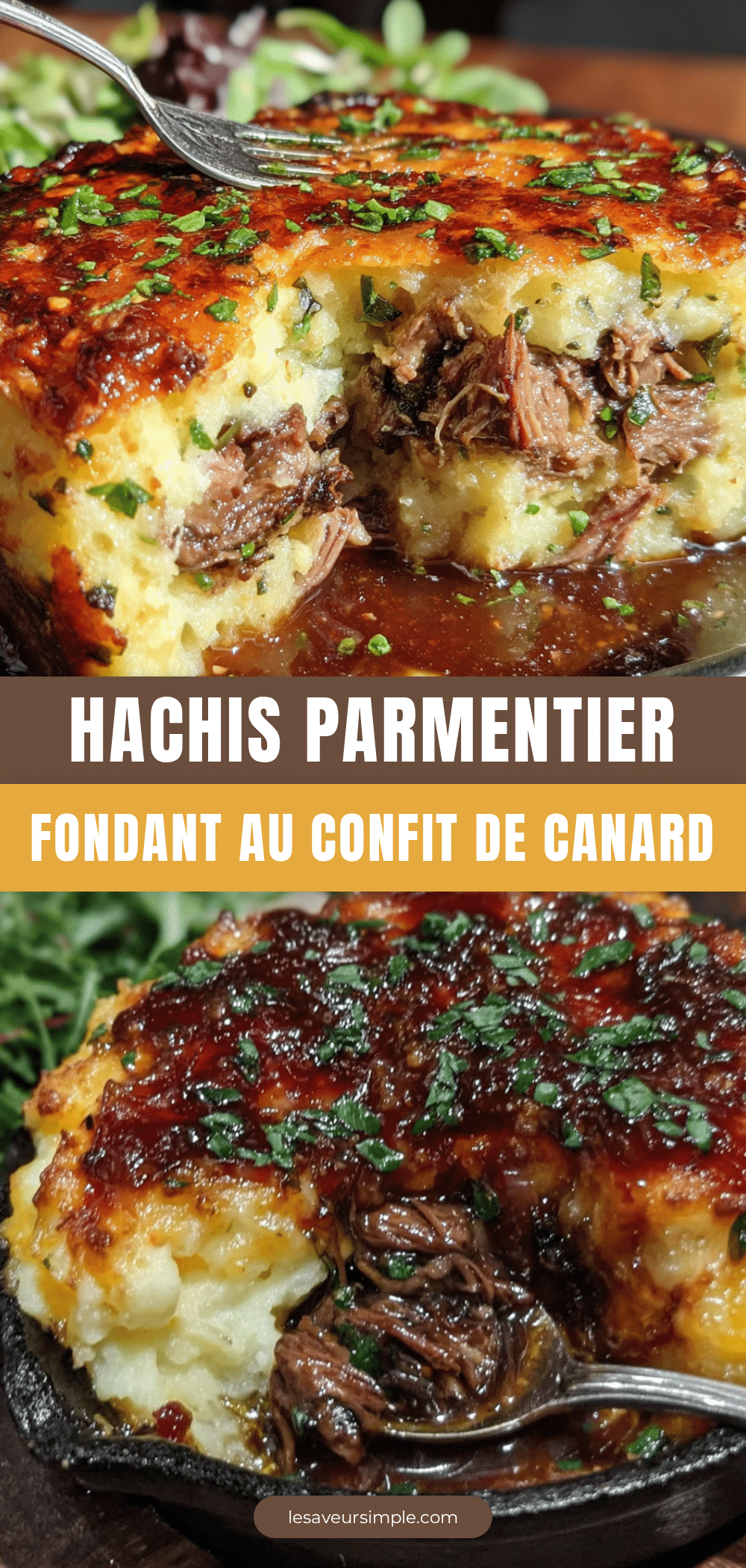 hachis parmentier au confit de canard recipe