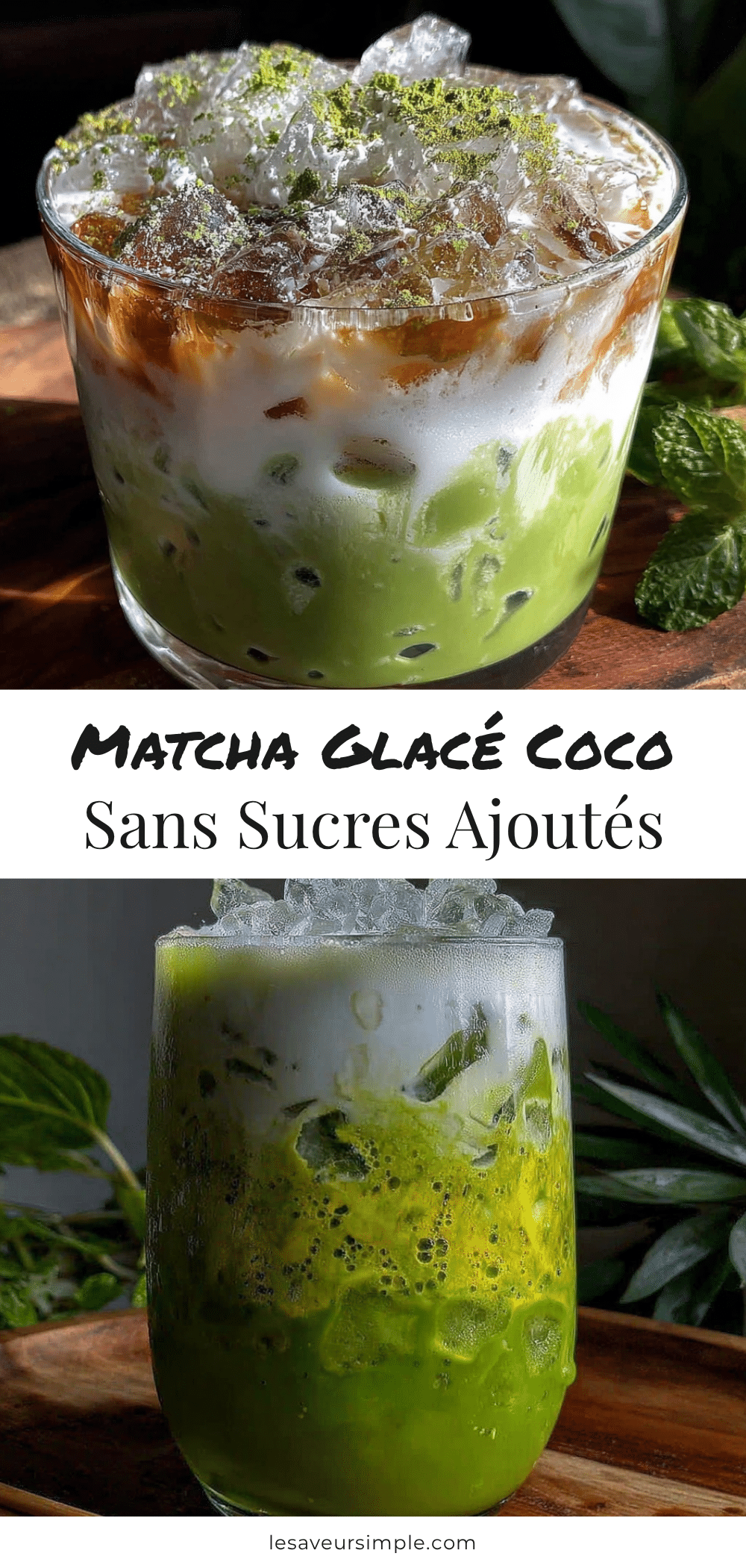 matcha glacé coco sans sucres ajoutés recipe